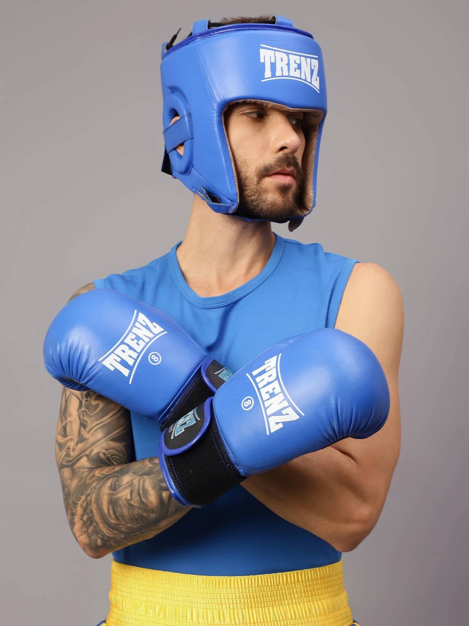 Shiv Naresh Men's Blue Boxing Gloves for Beginners