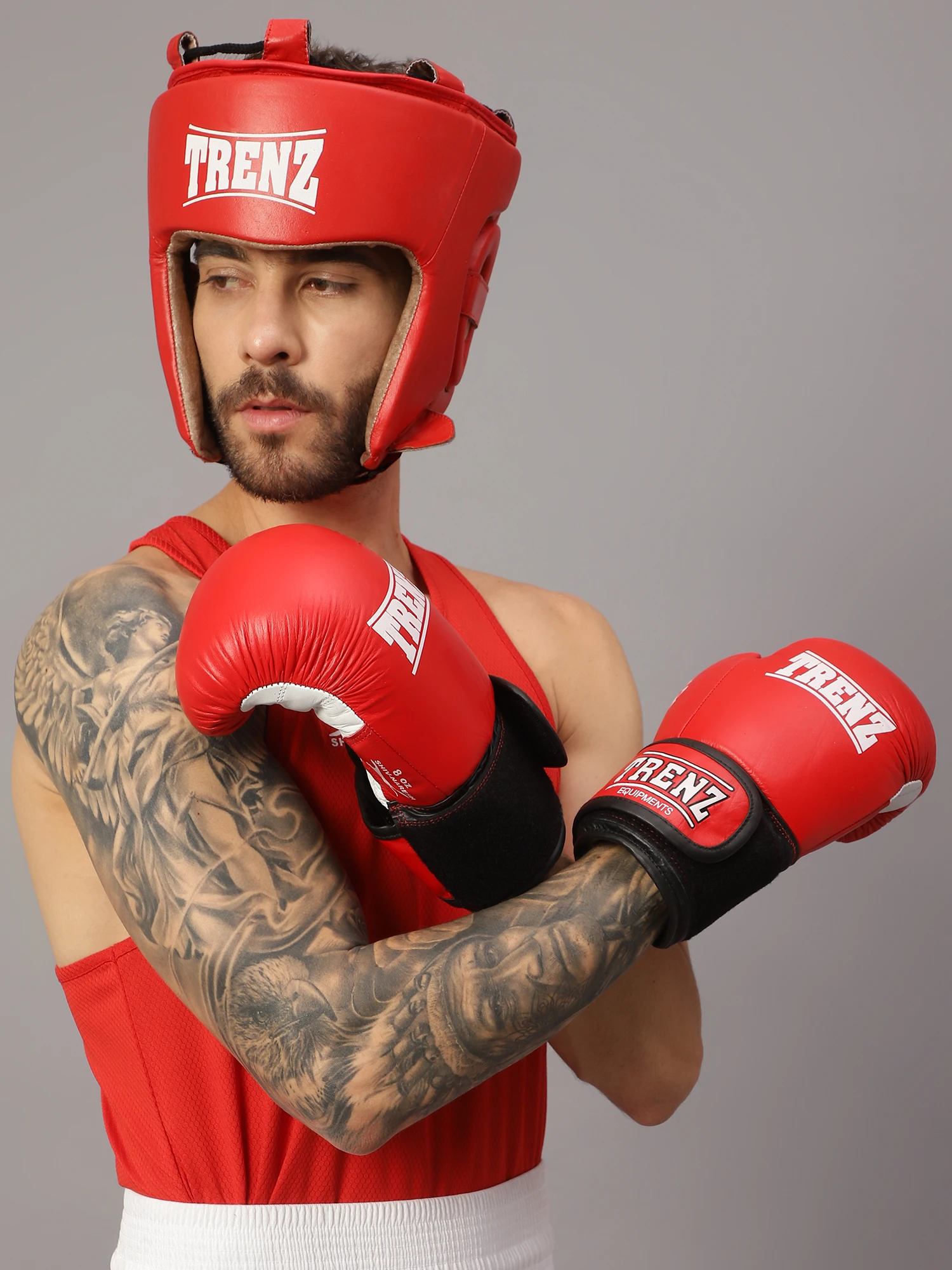 Shiv Naresh Training Boxing Gloves Red for Men