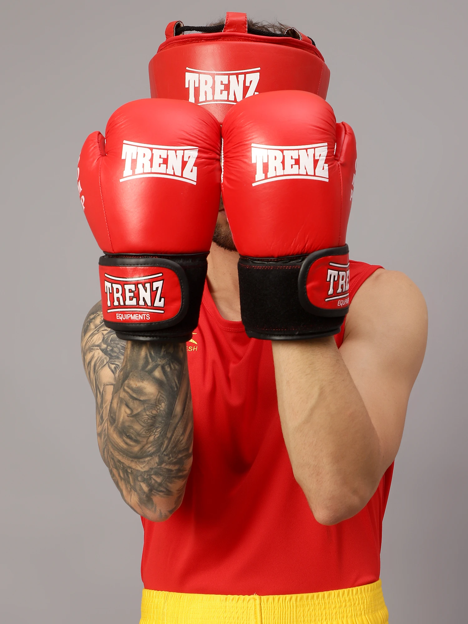 Shiv Naresh Boxing Gloves Training Red for Men