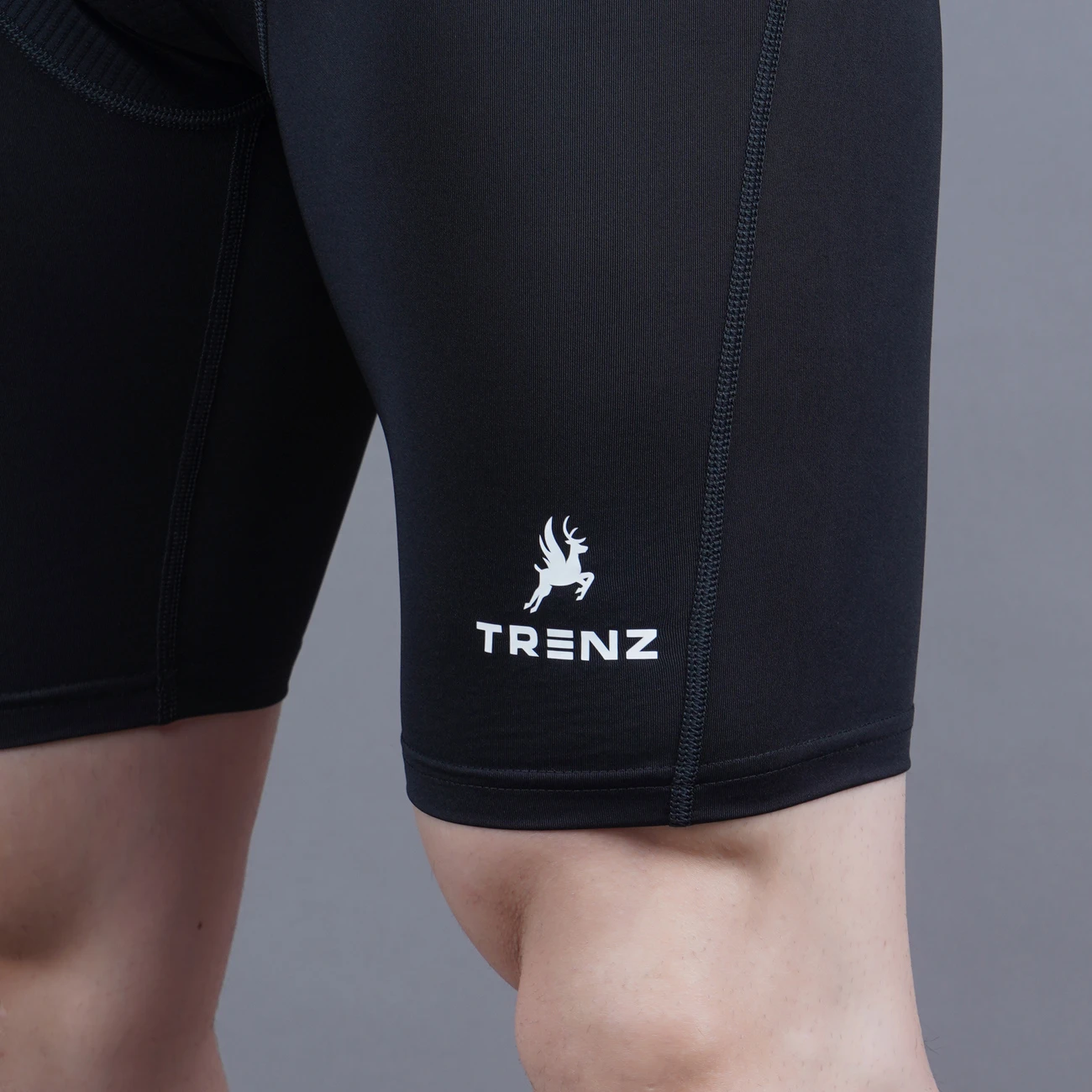 Black Compression Shorts for men by Shiv Naresh