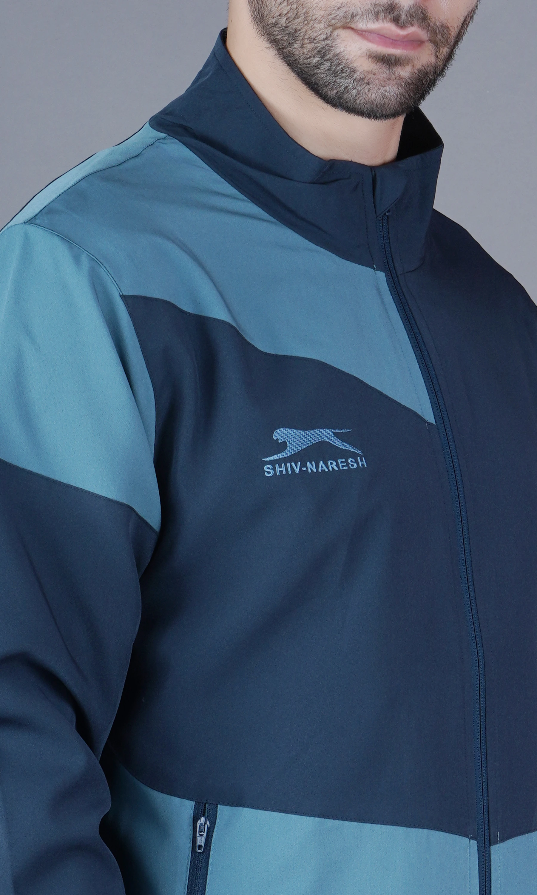 Shiv Naresh Men's Tracksuit Airforce Navy Blue