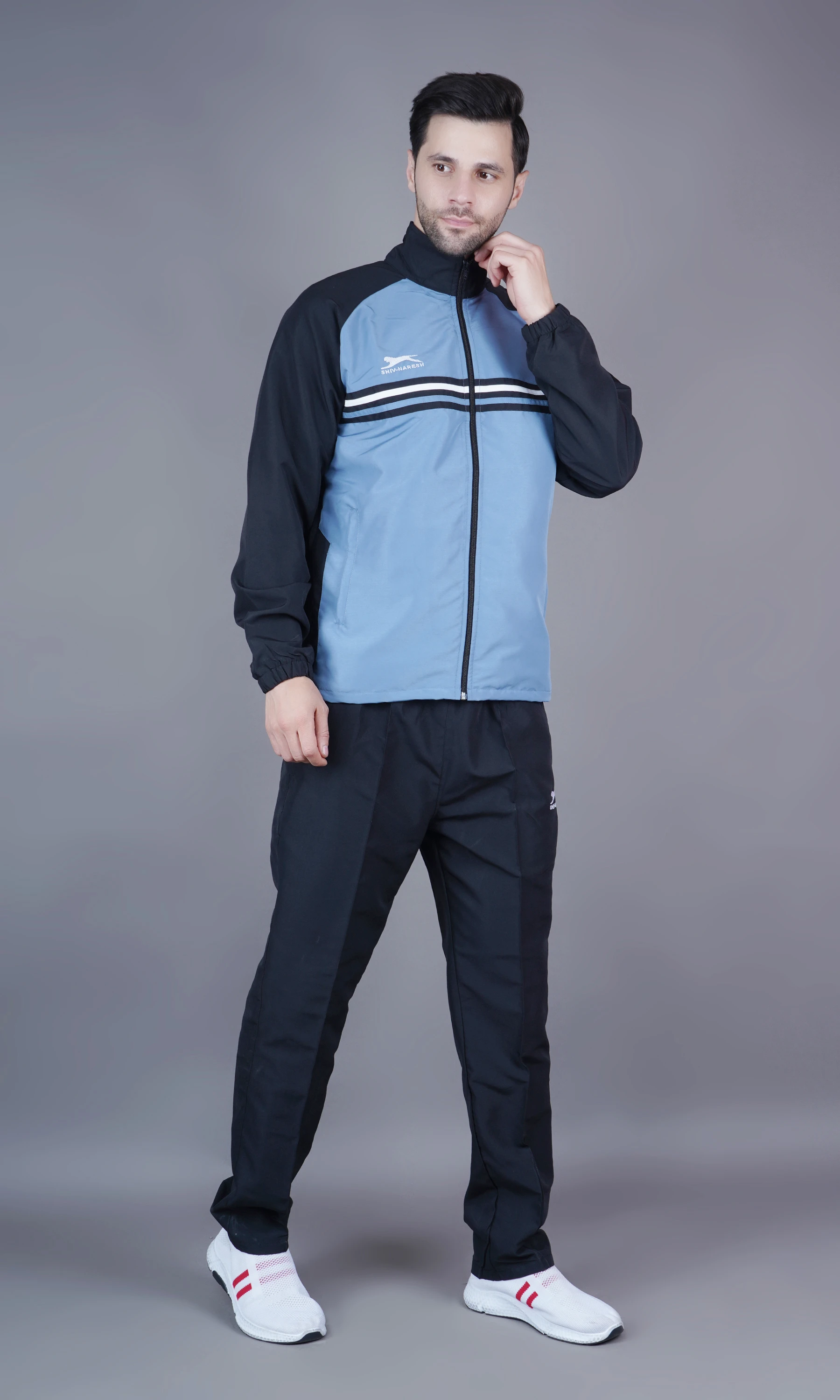 Shiv Naresh Active Track Suit for men Black