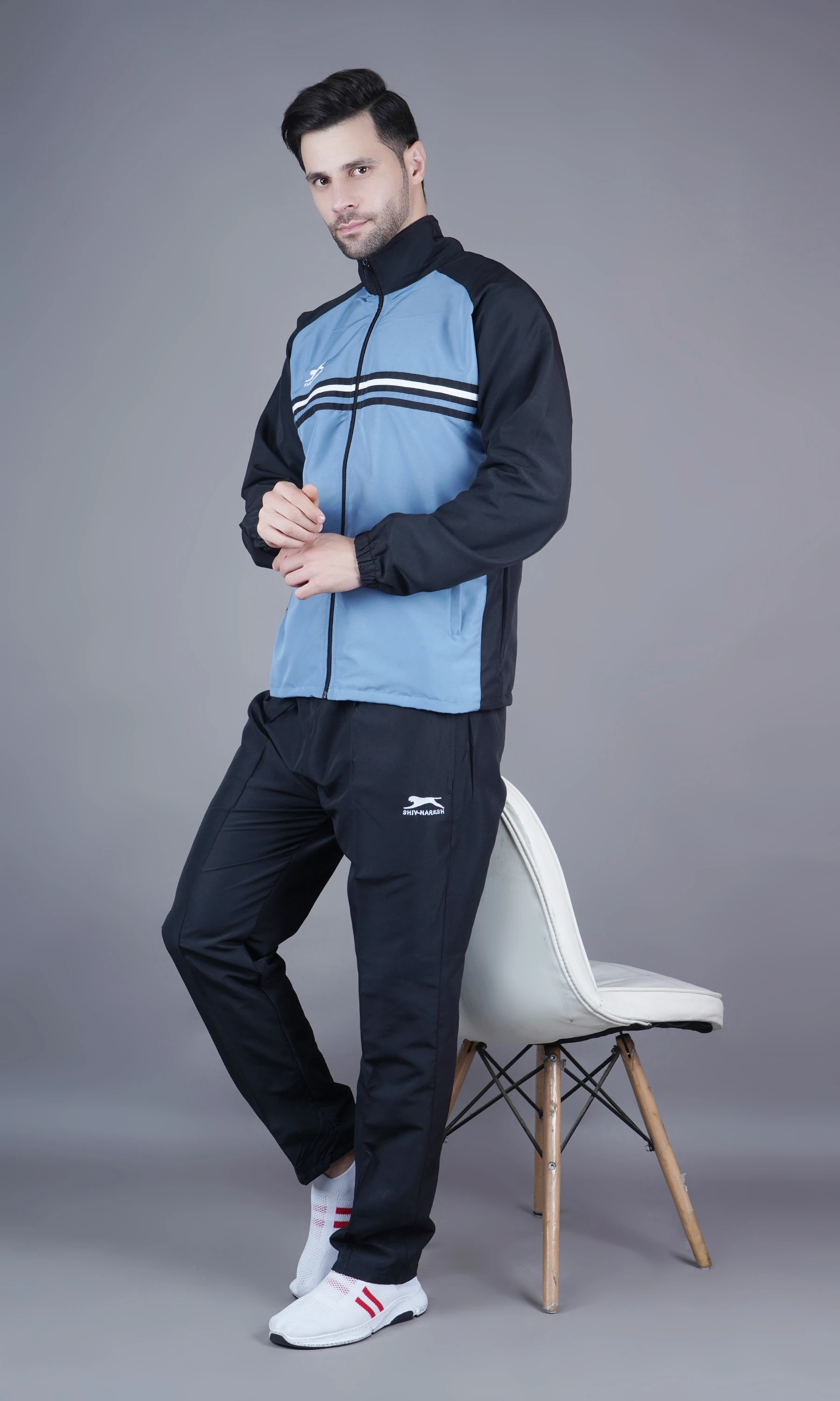 Shiv Naresh Active Track Suit for men Black