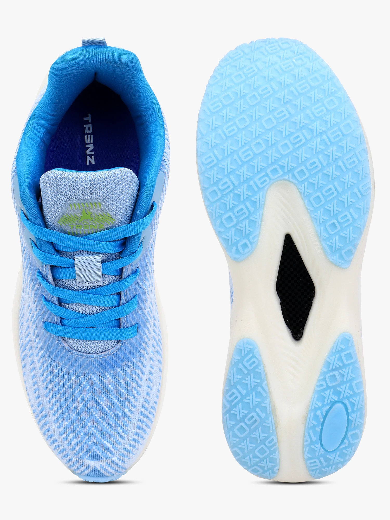 Trenz Men's White Blue Running Sport's Shoes