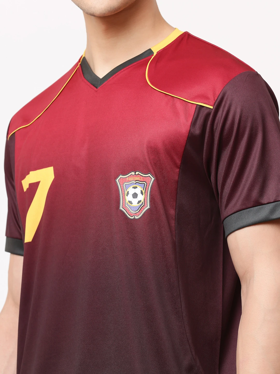 Portugal red black football jersey men by Shiv Naresh