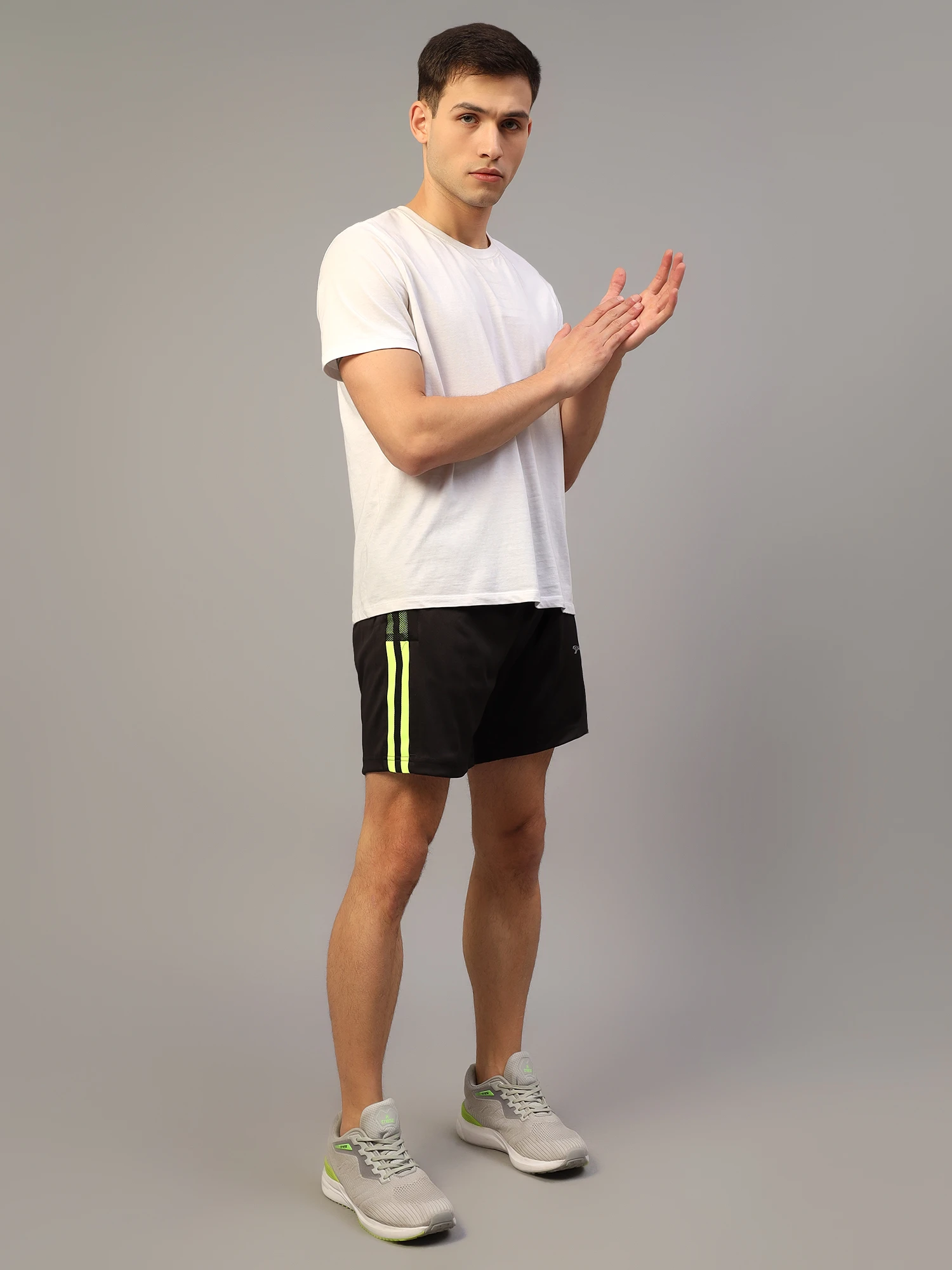 Black Sports Shorts for Men by Shiv Naresh