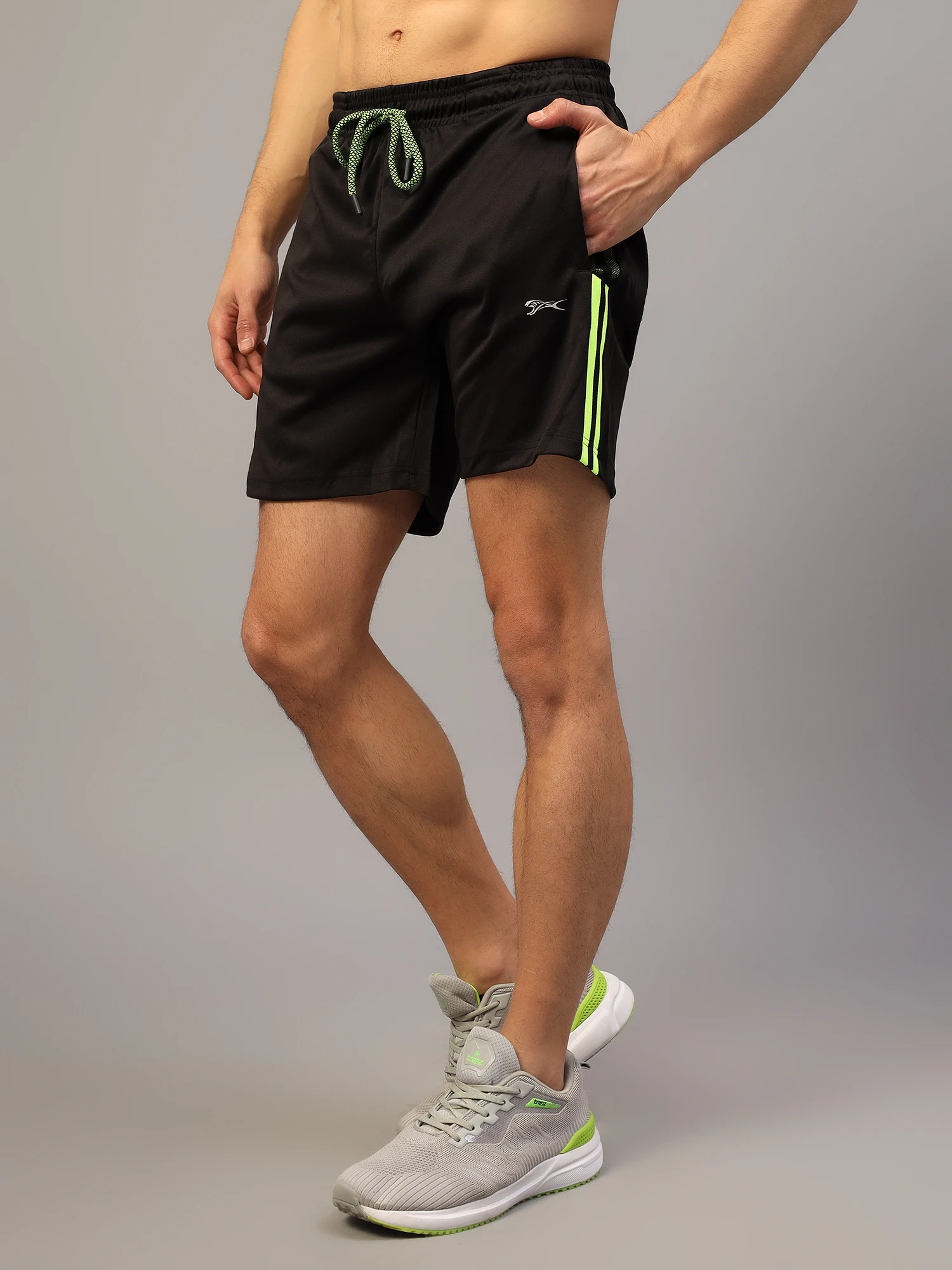 Black Sports Shorts for Men by Shiv Naresh