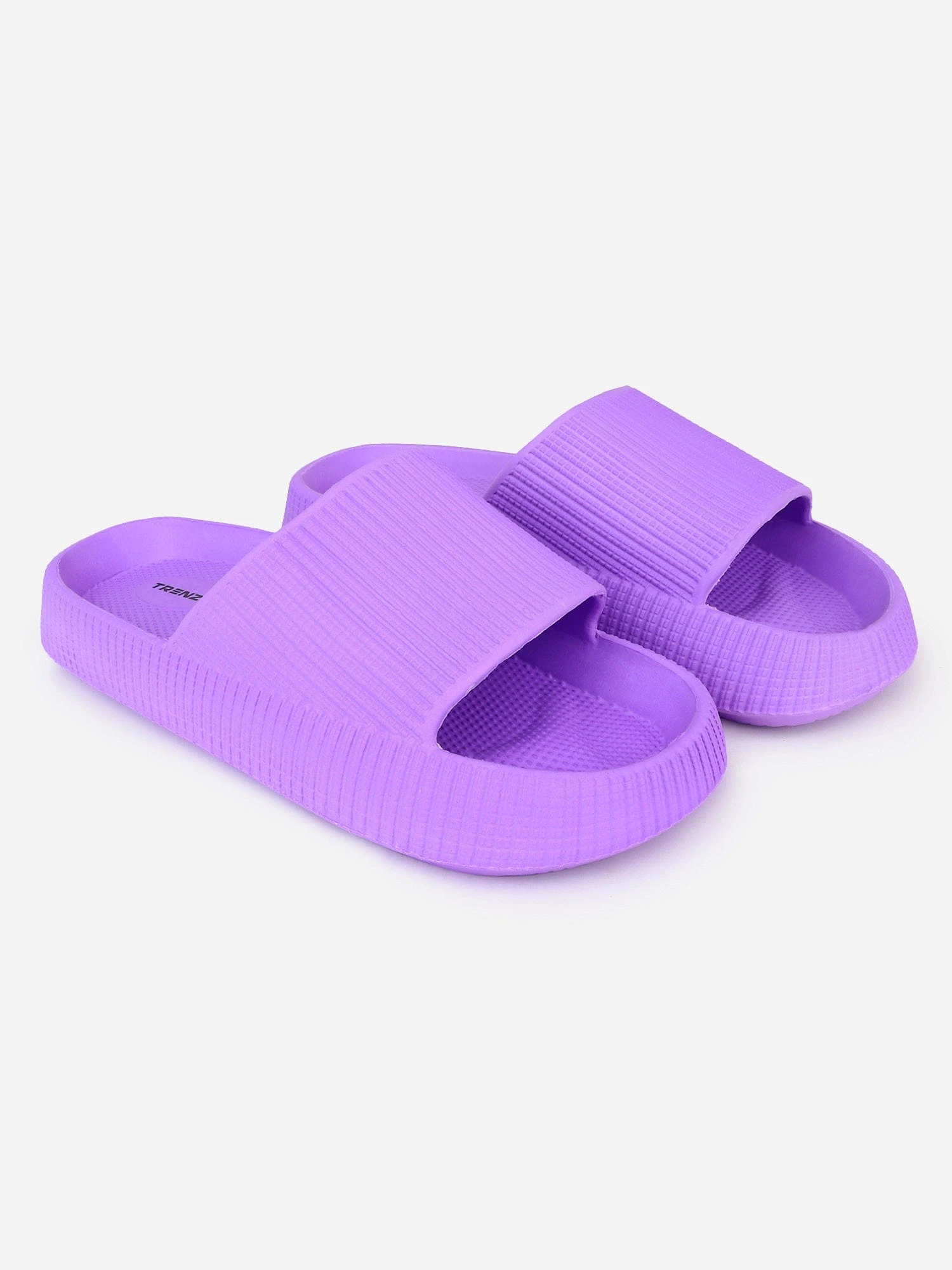 Light Purple Slip-On Slippers for women – Shiv Naresh Footwear