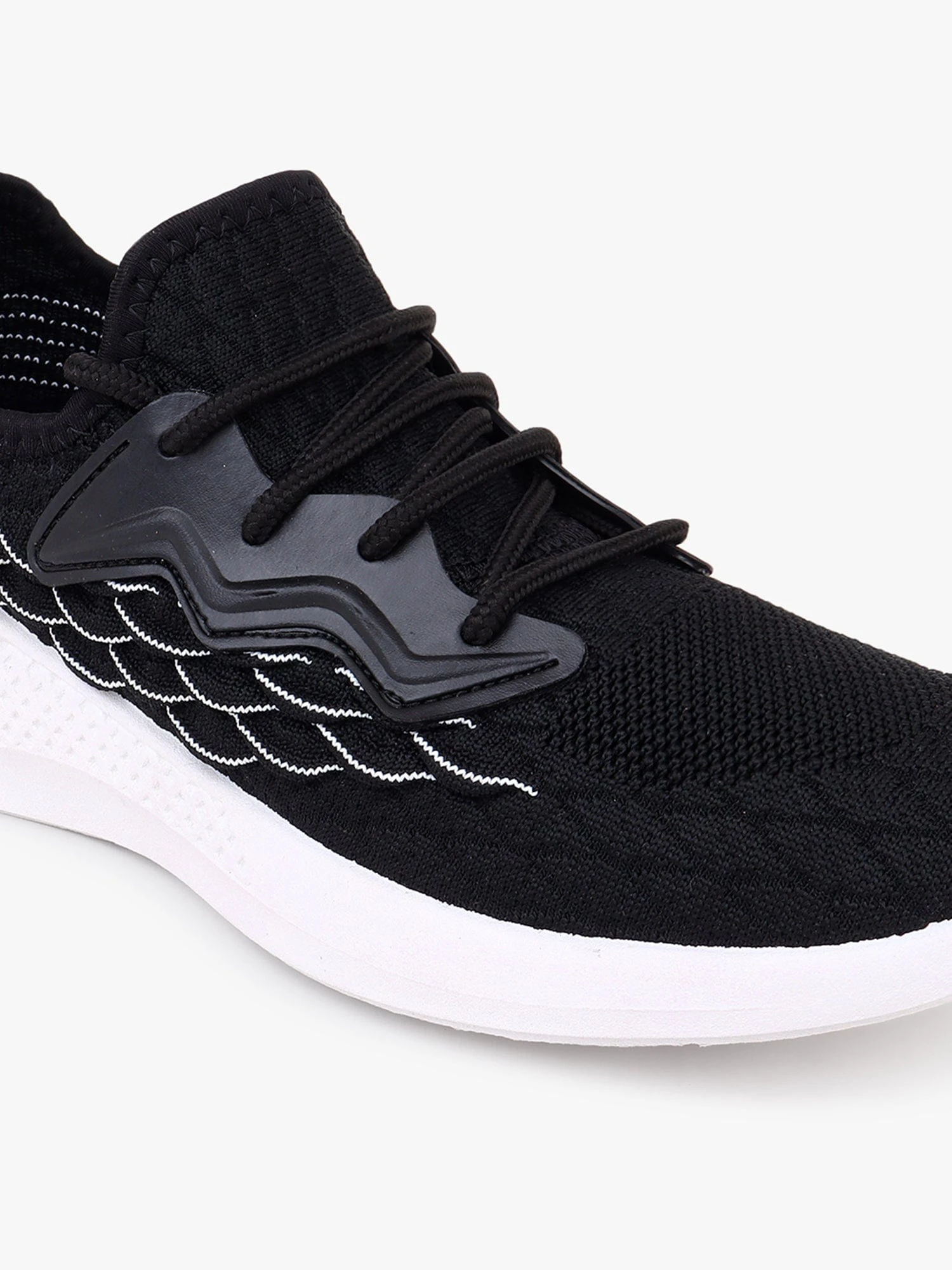 Black White Running Shoes for Men by Shiv Naresh