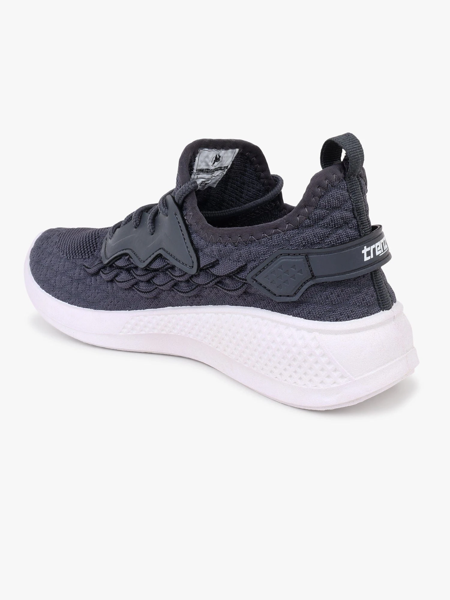 Grey White Running Shoes for Men by Shiv Naresh