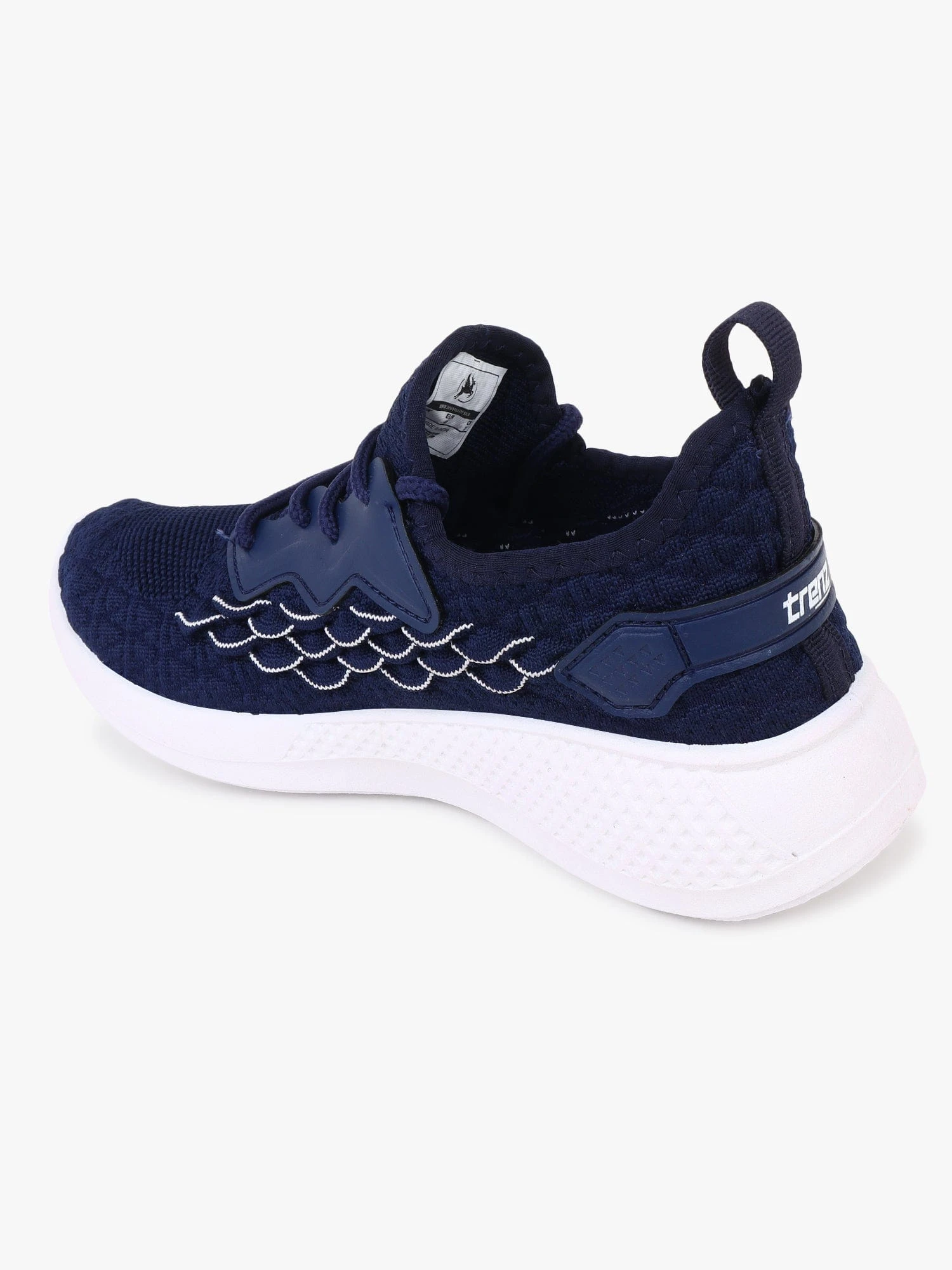 Navy Blue Running Shoes for Men by Shiv Naresh