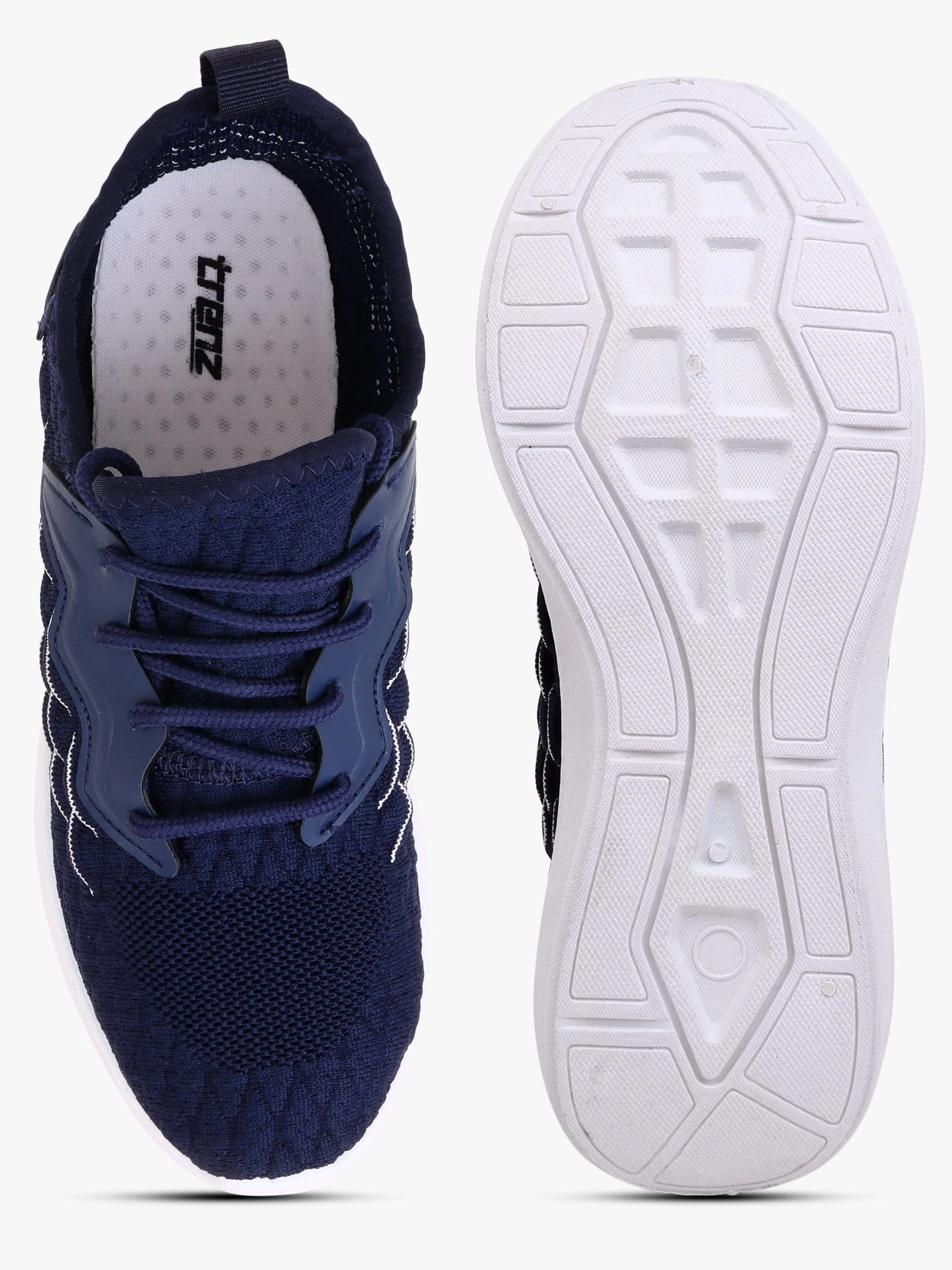 Navy Blue Running Shoes for Men by Shiv Naresh