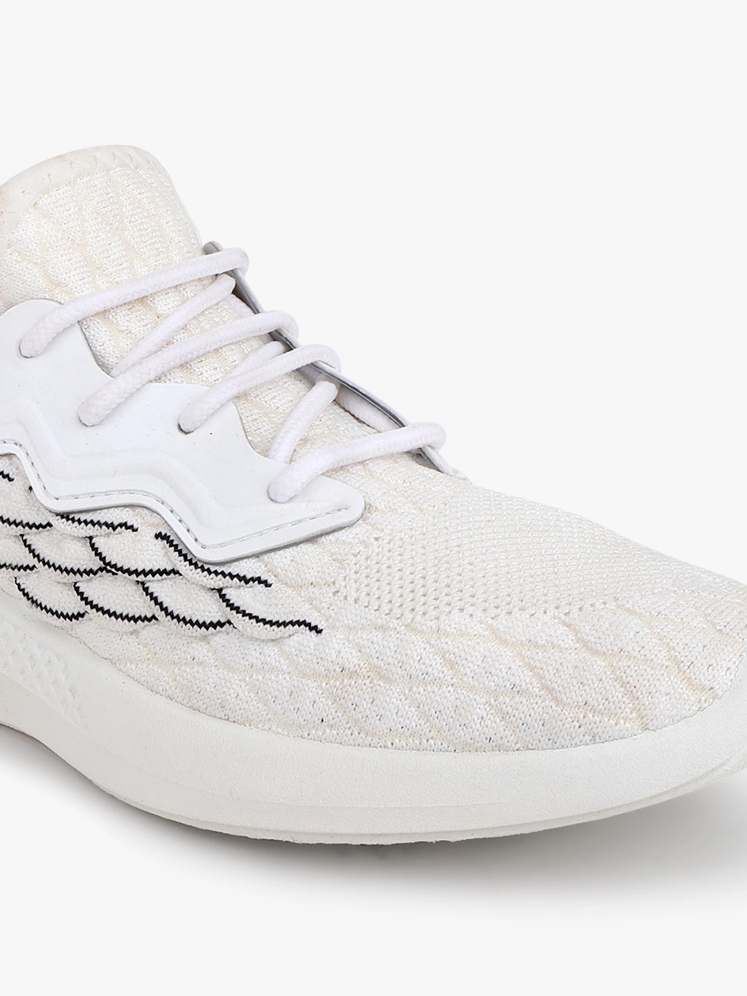 White Running Shoes for Men by Shiv Naresh