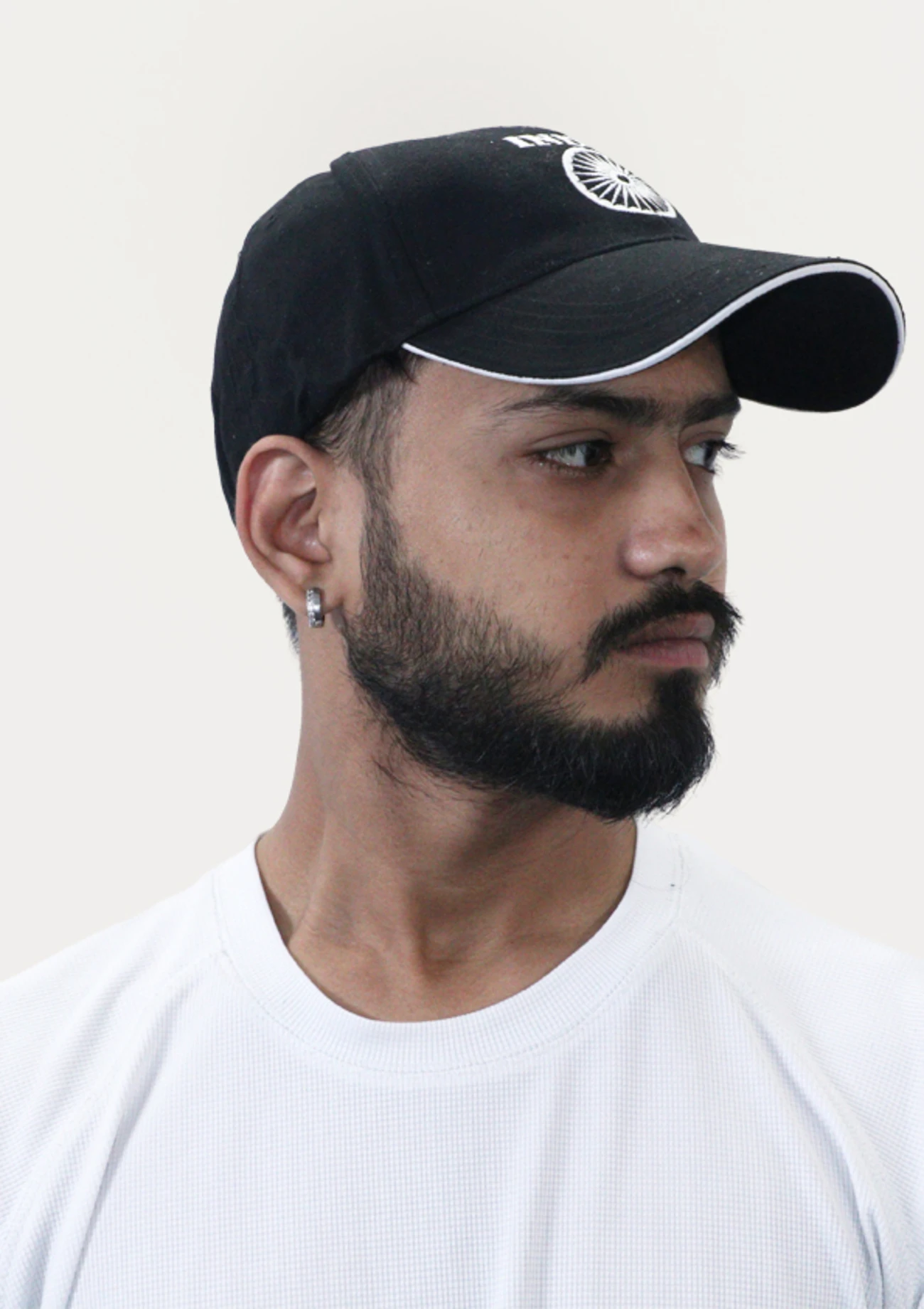 Black & White Cricket Sports Cap for Men