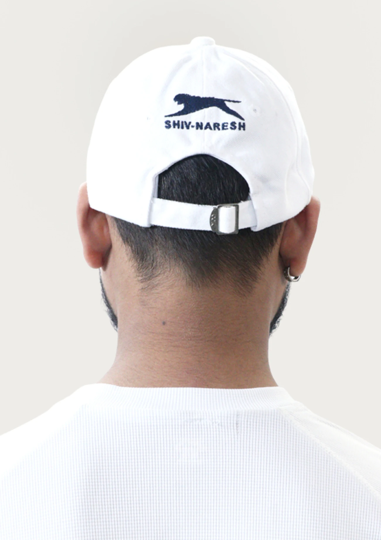 White & Black Cricket Sports Cap for Men