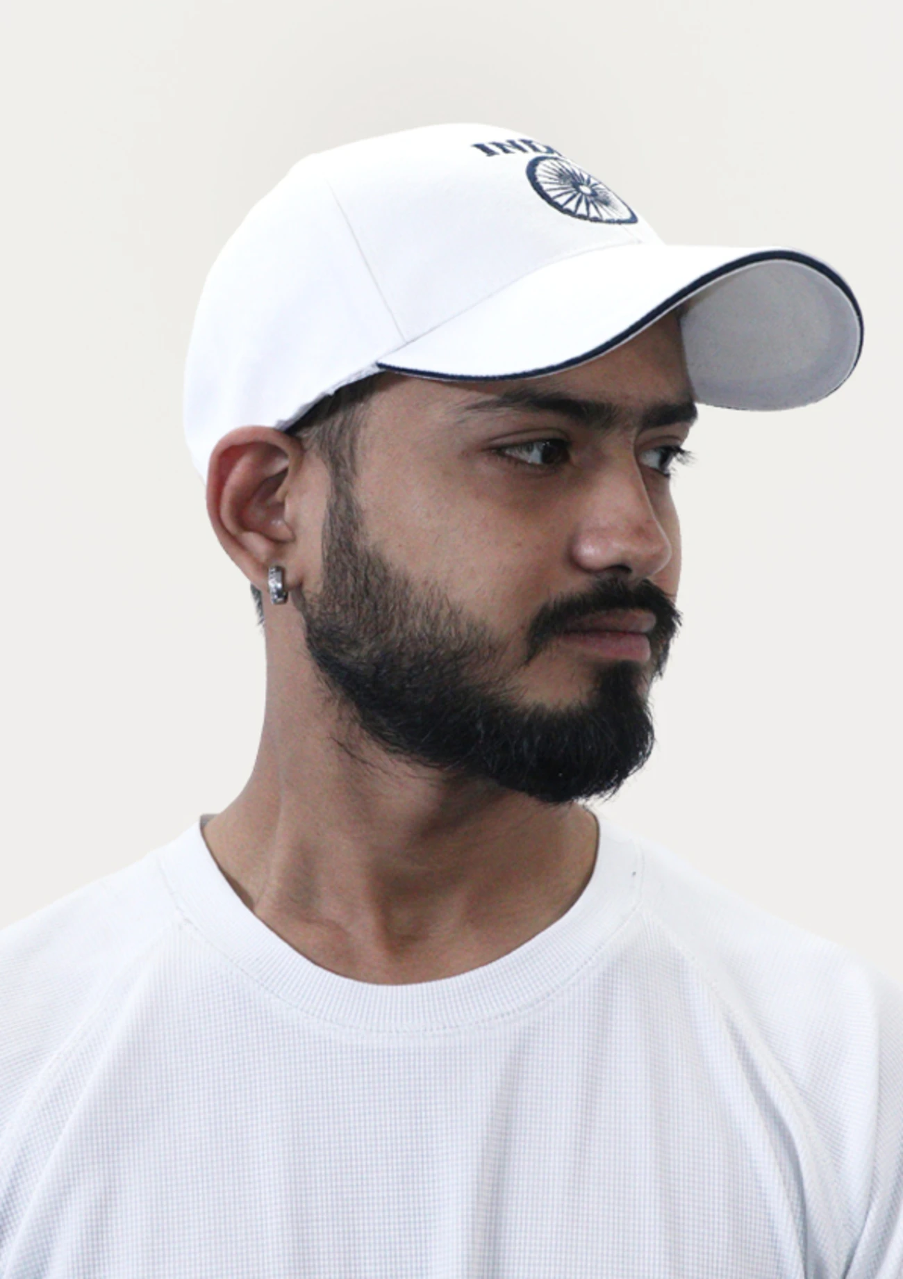 White Cricket Sports Cap for Men