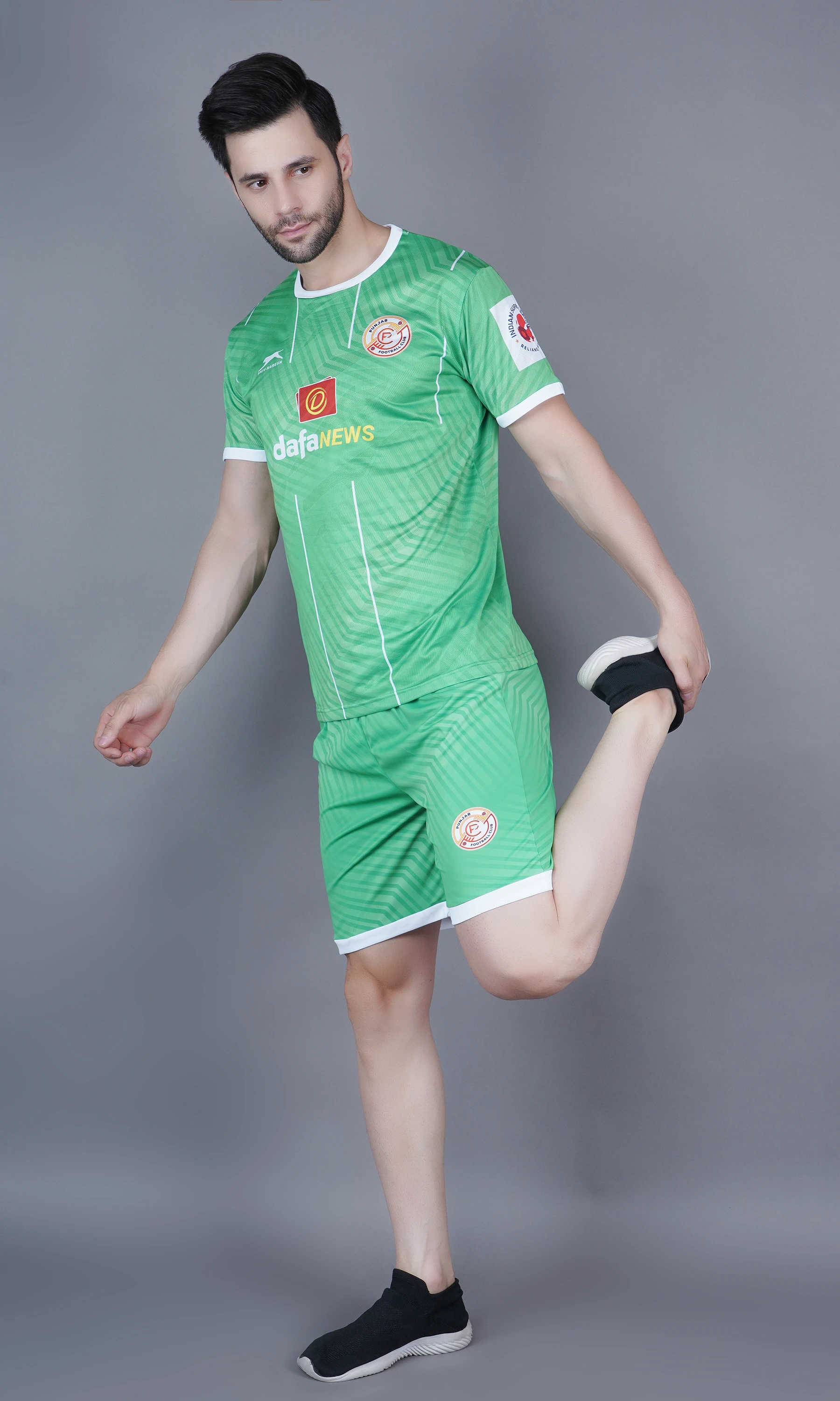 Shiv Naresh Punjab Football Club kit in Green