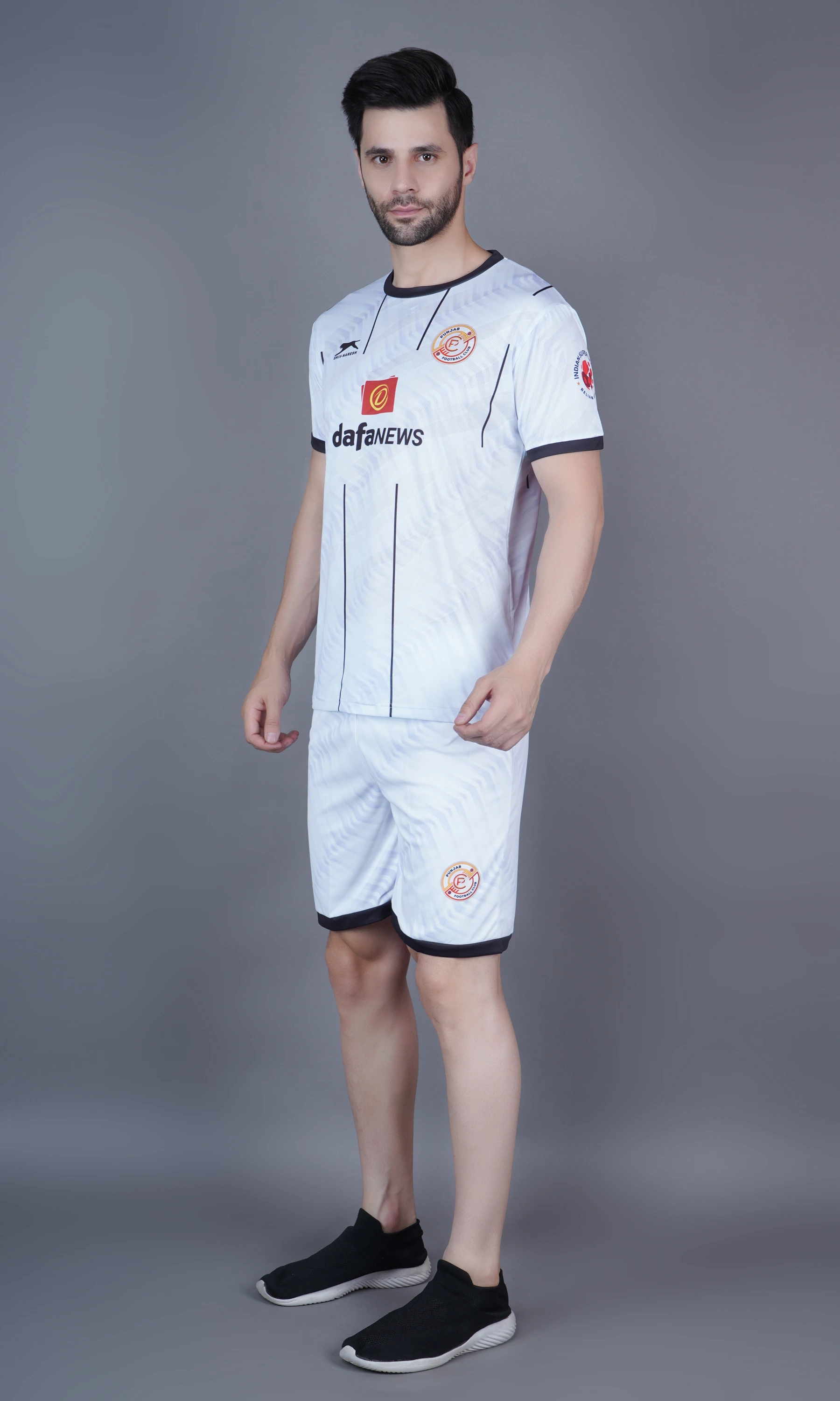 Shiv Naresh Punjab Football Club kit in White