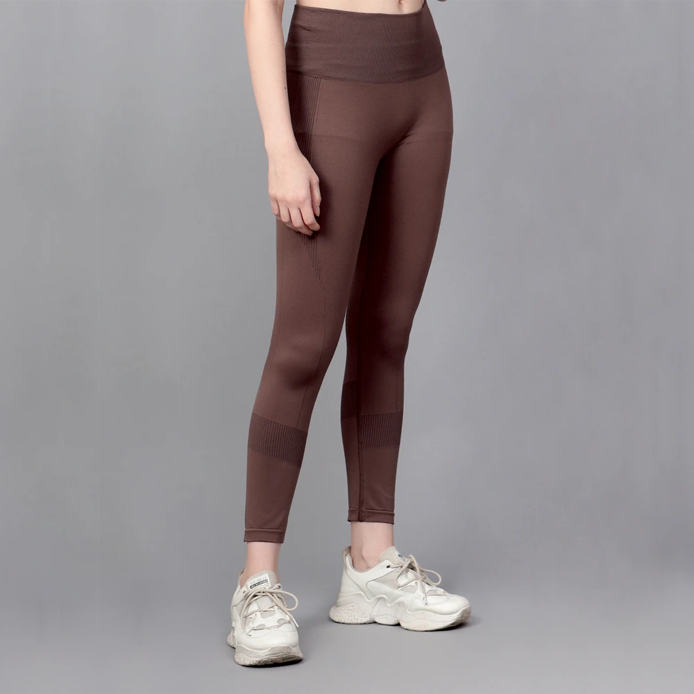 Women’s Brown Power Stretch Leggings for Gym