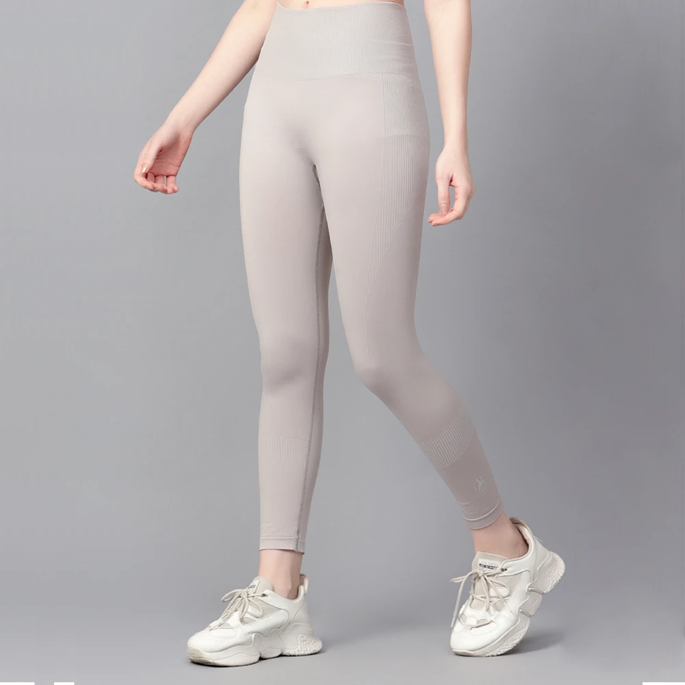 Women’s Grey Power Stretch Leggings for Gym