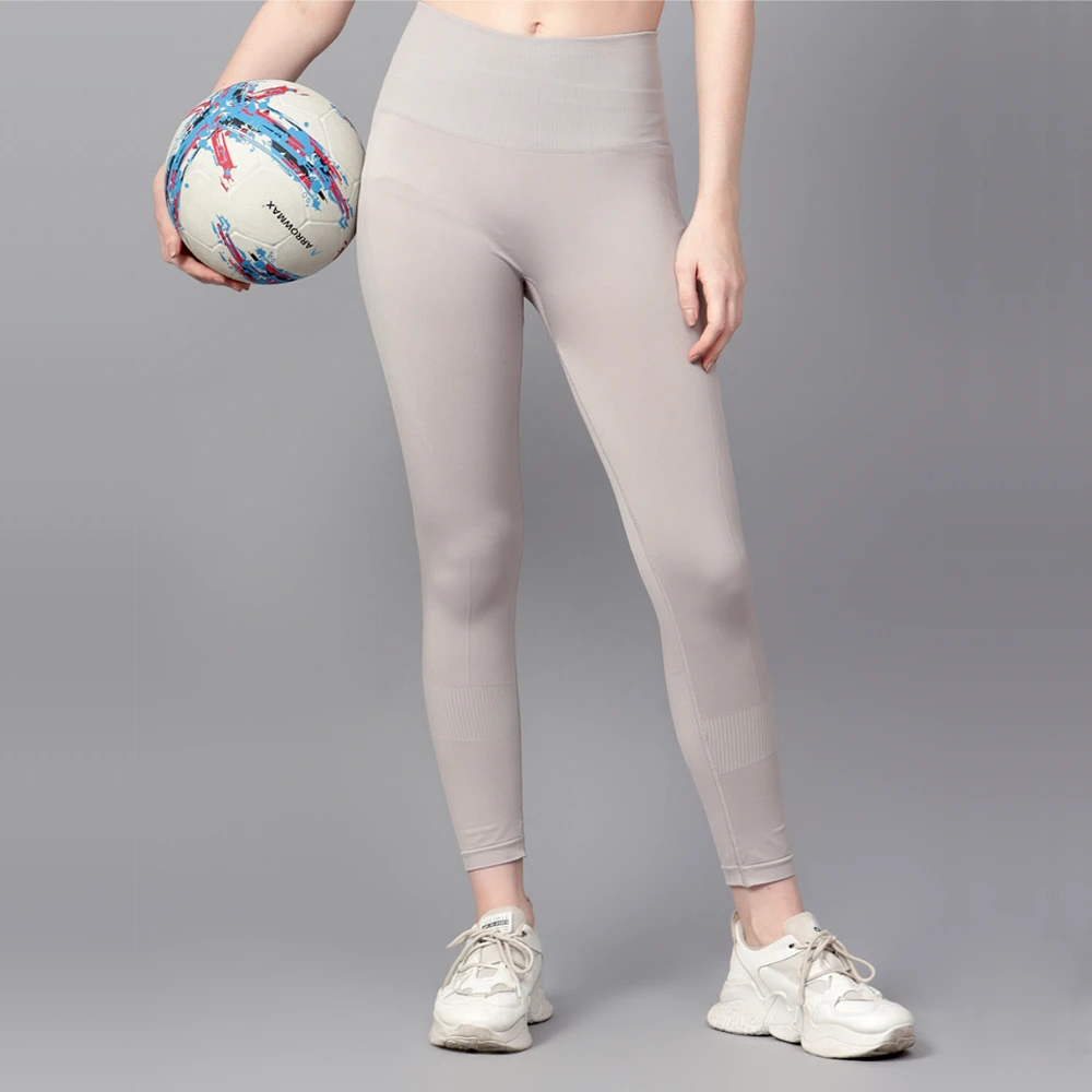 Women’s Grey Power Stretch Leggings for Gym