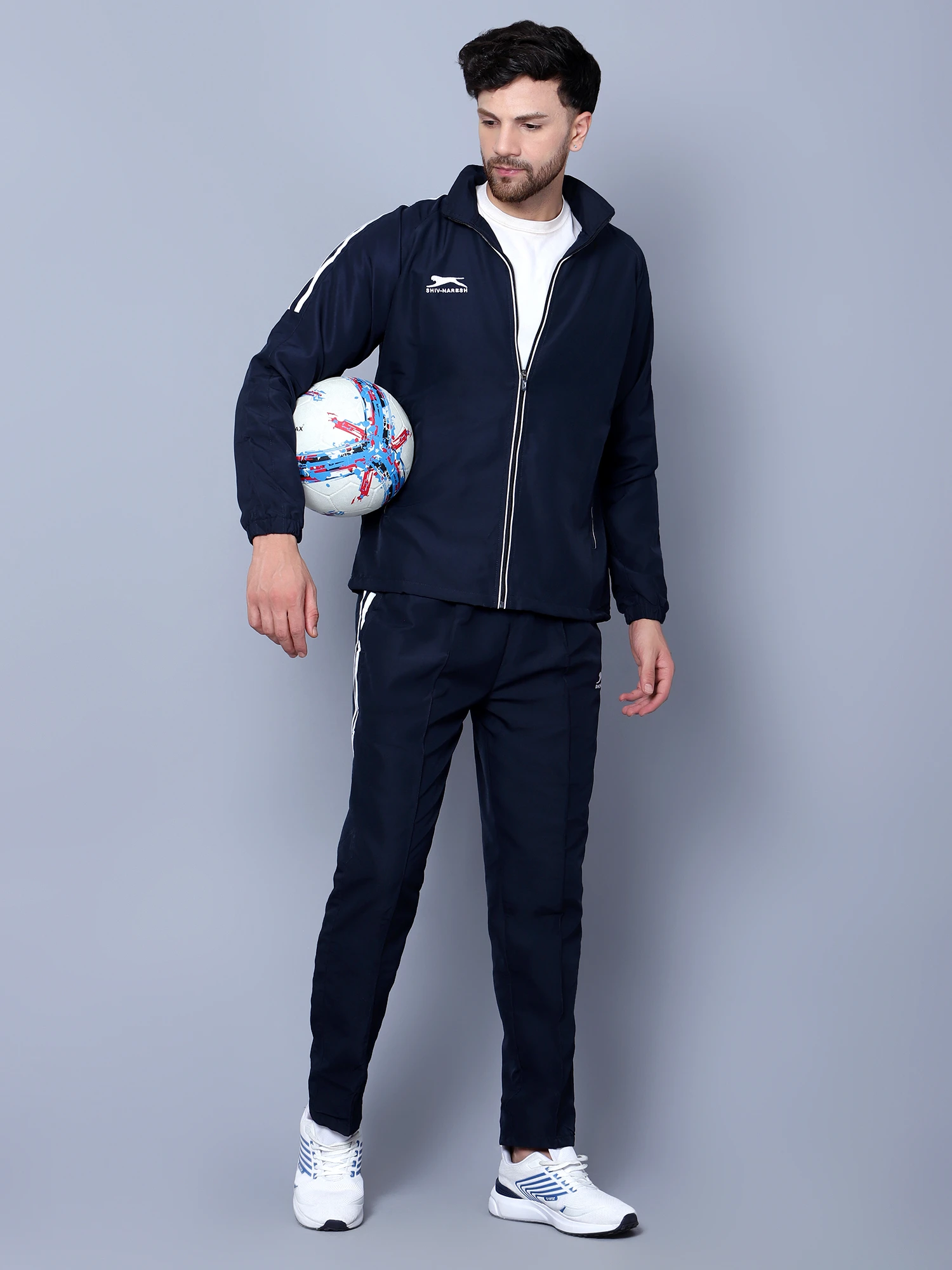 Men's active navy blue track suit