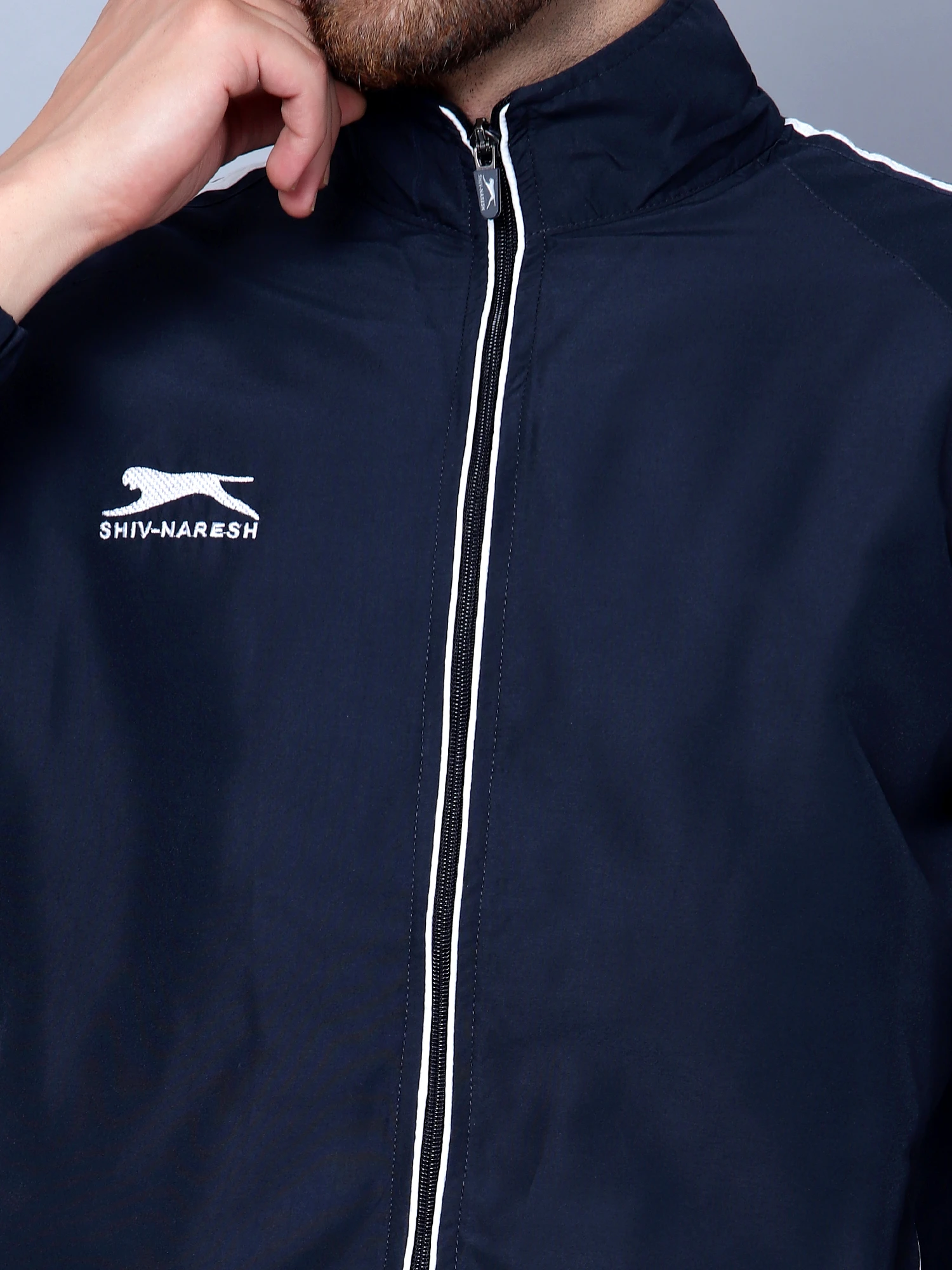 Men's active navy blue track suit