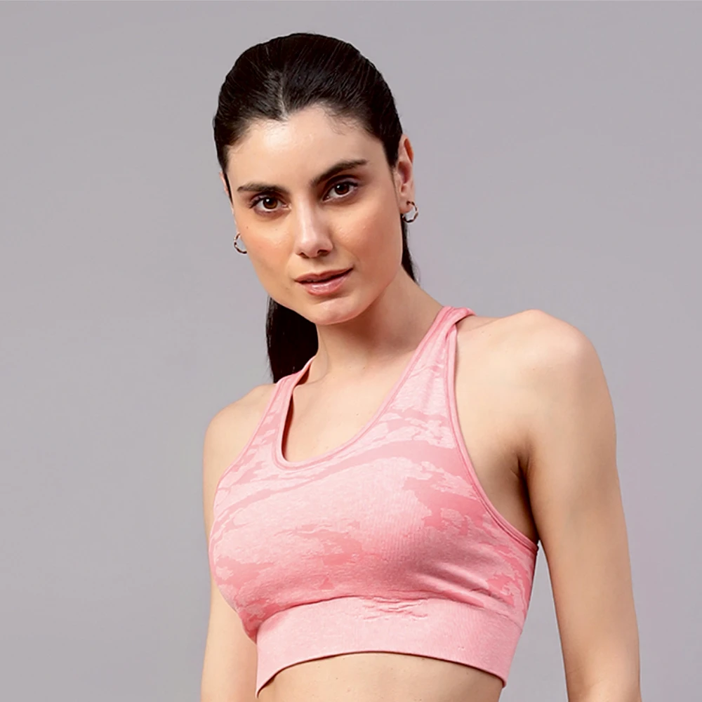 Pink Do It All gym sports bra for women