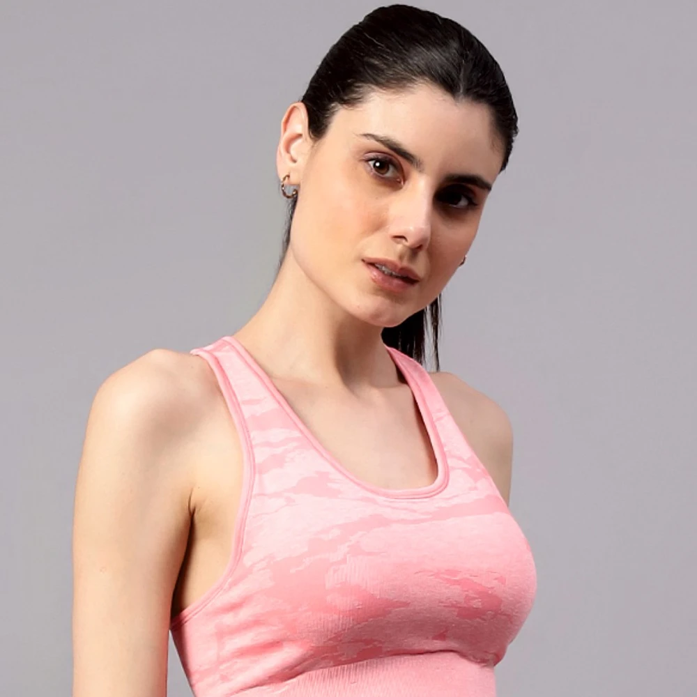 Pink Do It All gym sports bra for women