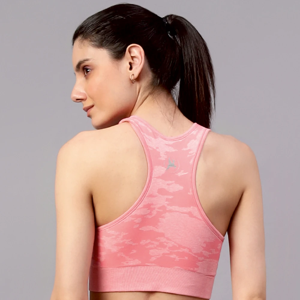 Pink Do It All gym sports bra for women