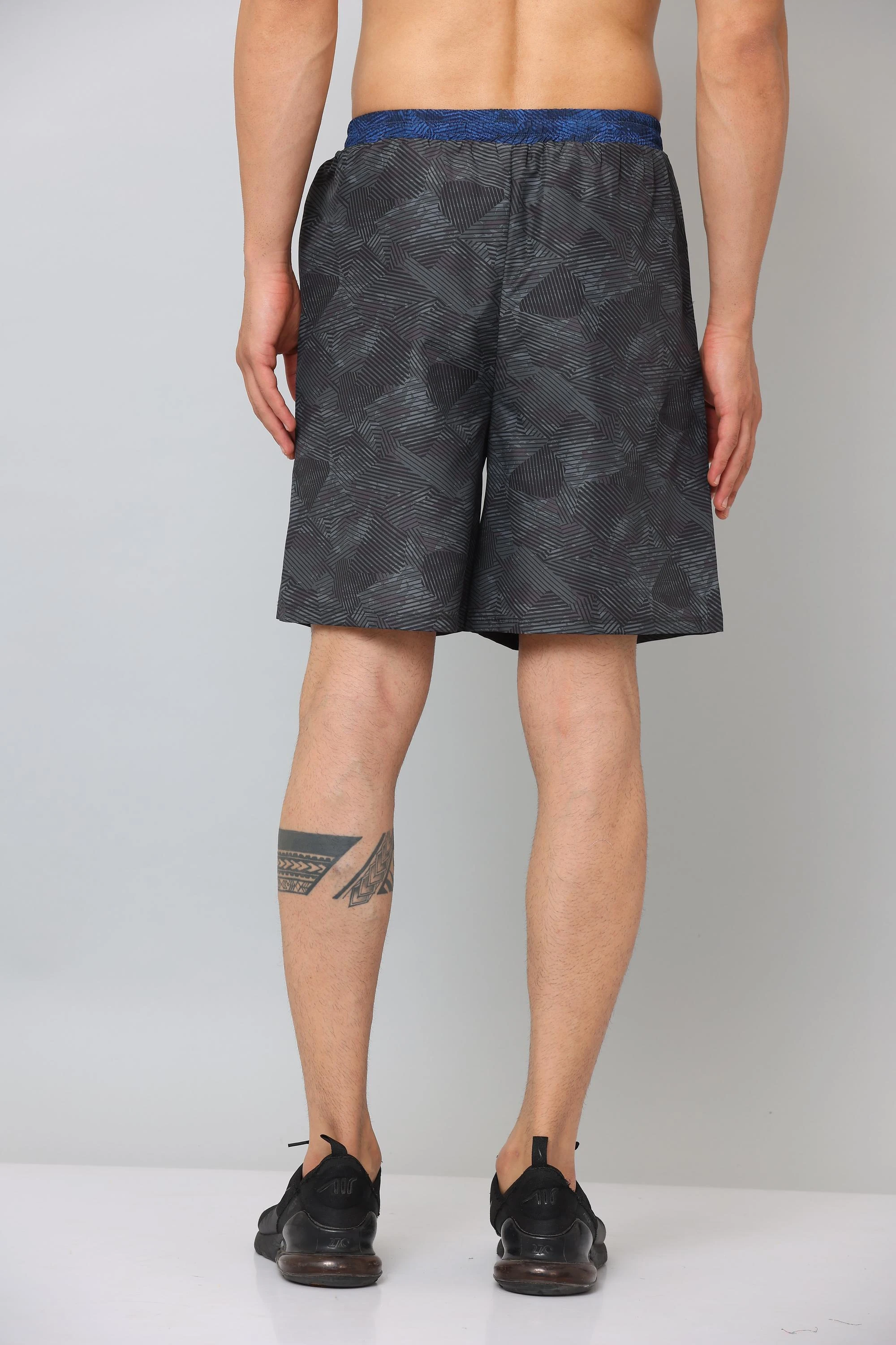 Shiv Naresh Black Navy Venture Shorts for men