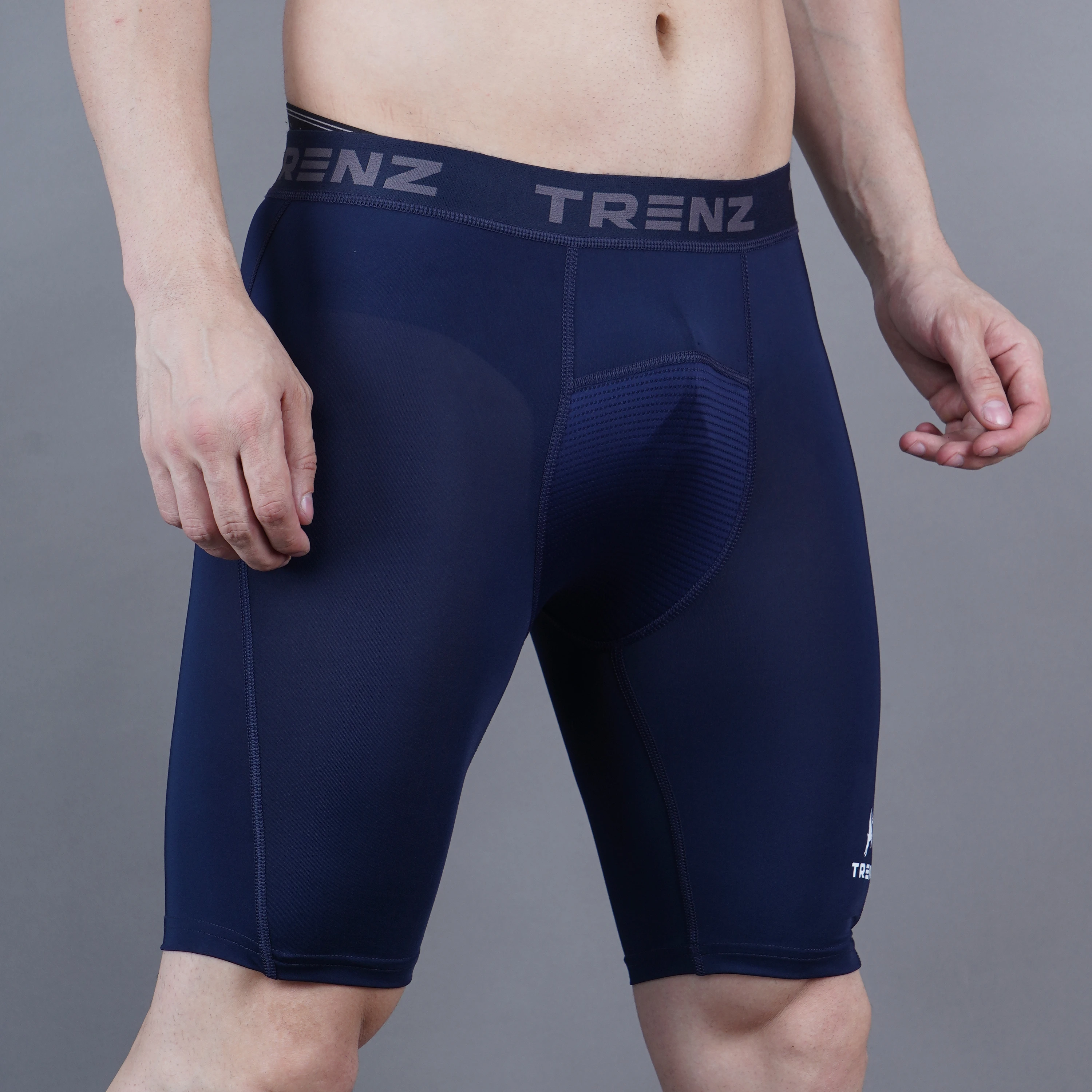 Navy Blue Compression Shorts for men Shiv Naresh