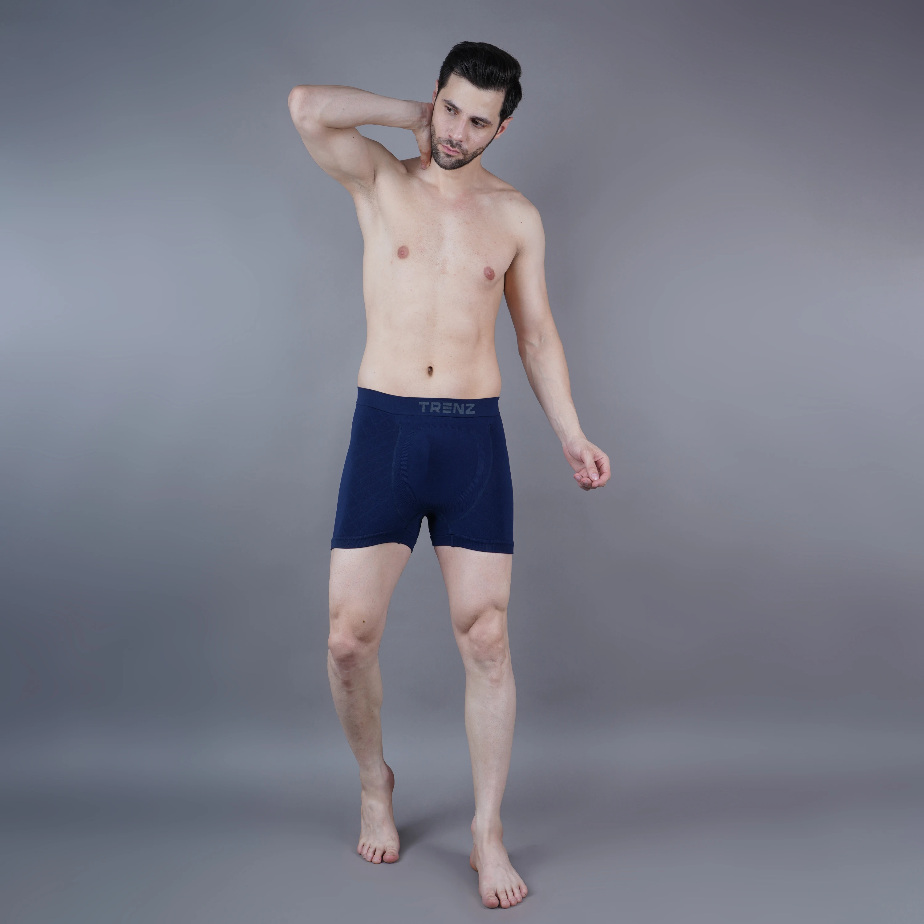 Navy Blue Cricket & Gym Supporter Trunk for Men