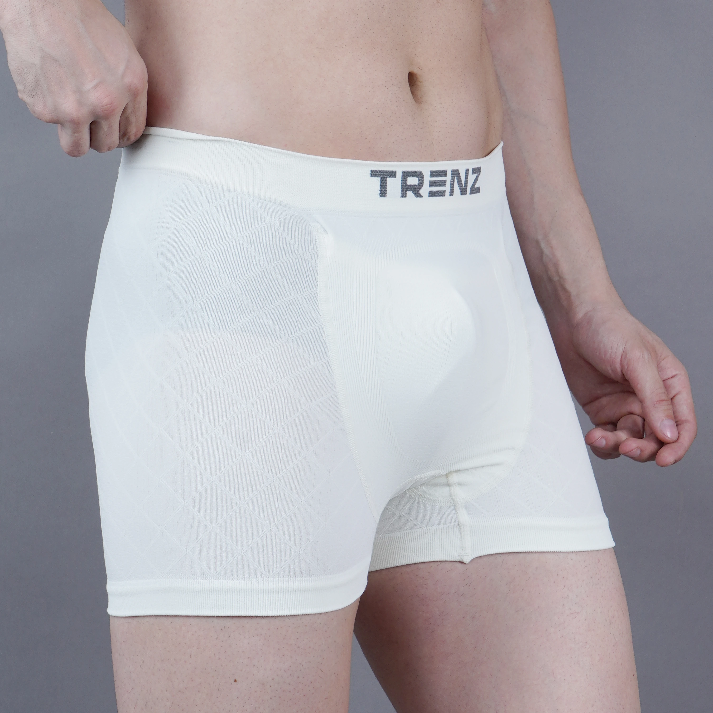 Off White Cricket Supporter Trunk for Men