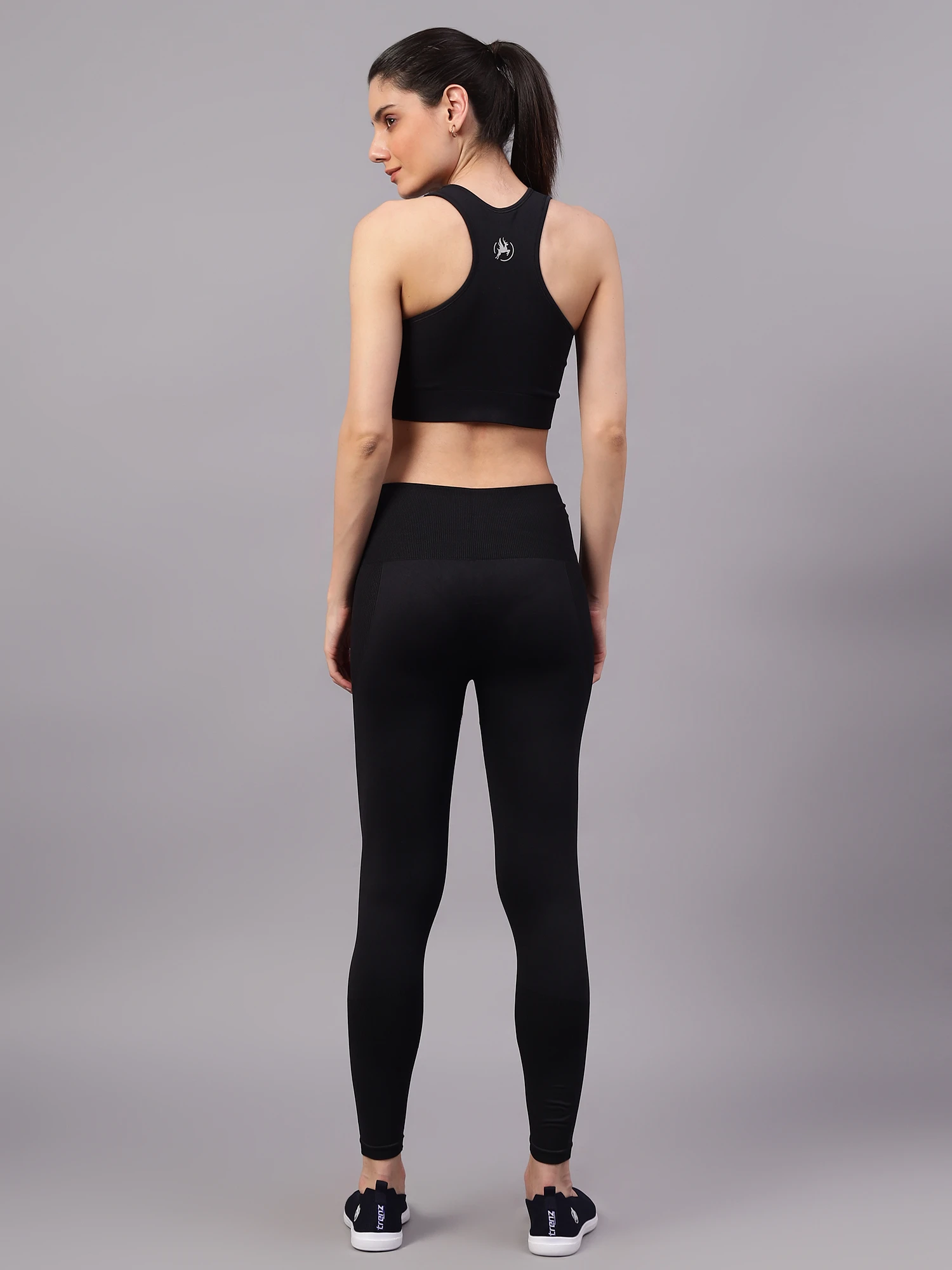 Co-ord Women’s Seamless Gym Workout Set Black