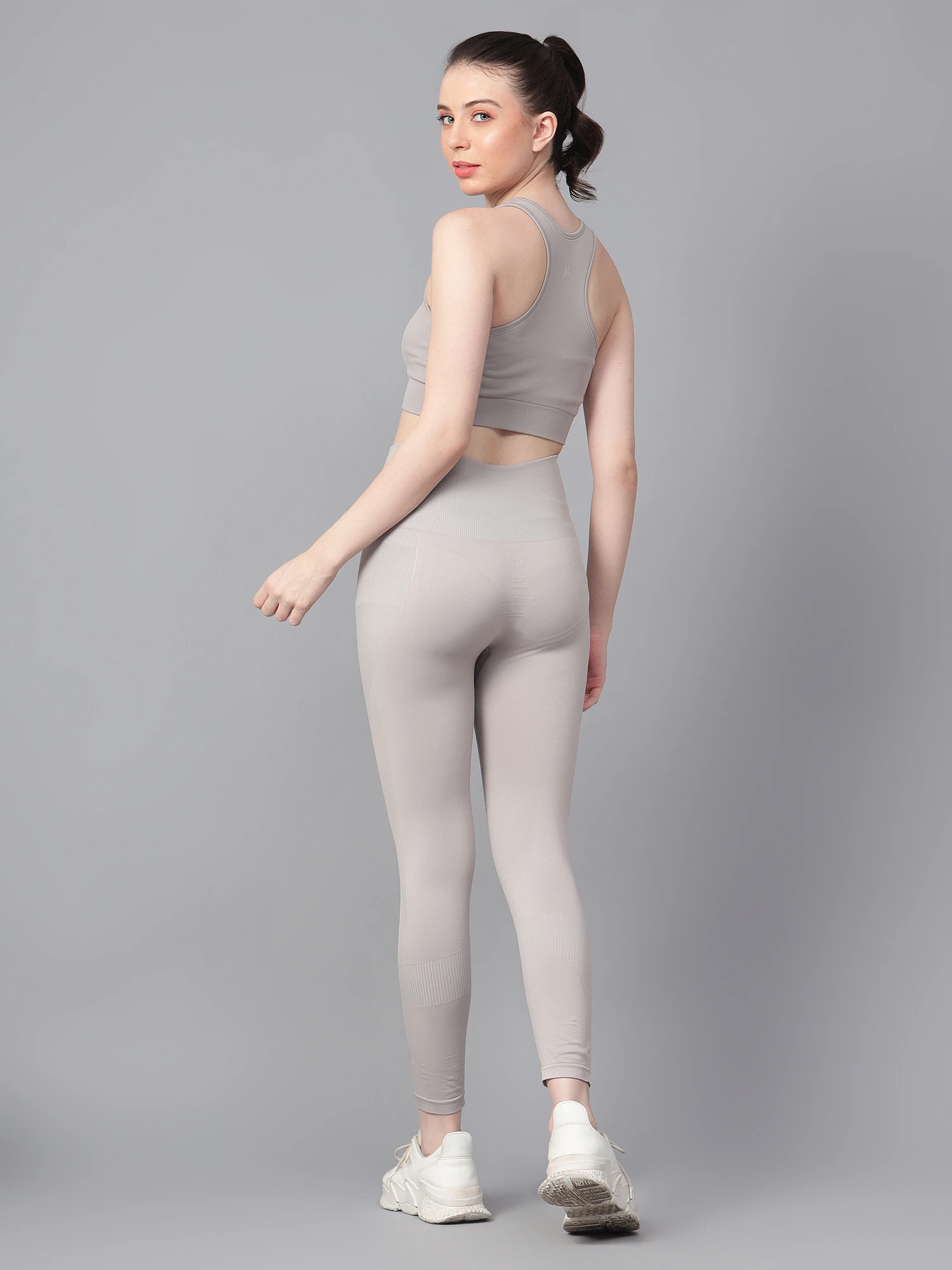 Co-ord Women’s Seamless Gym Workout Set Grey
