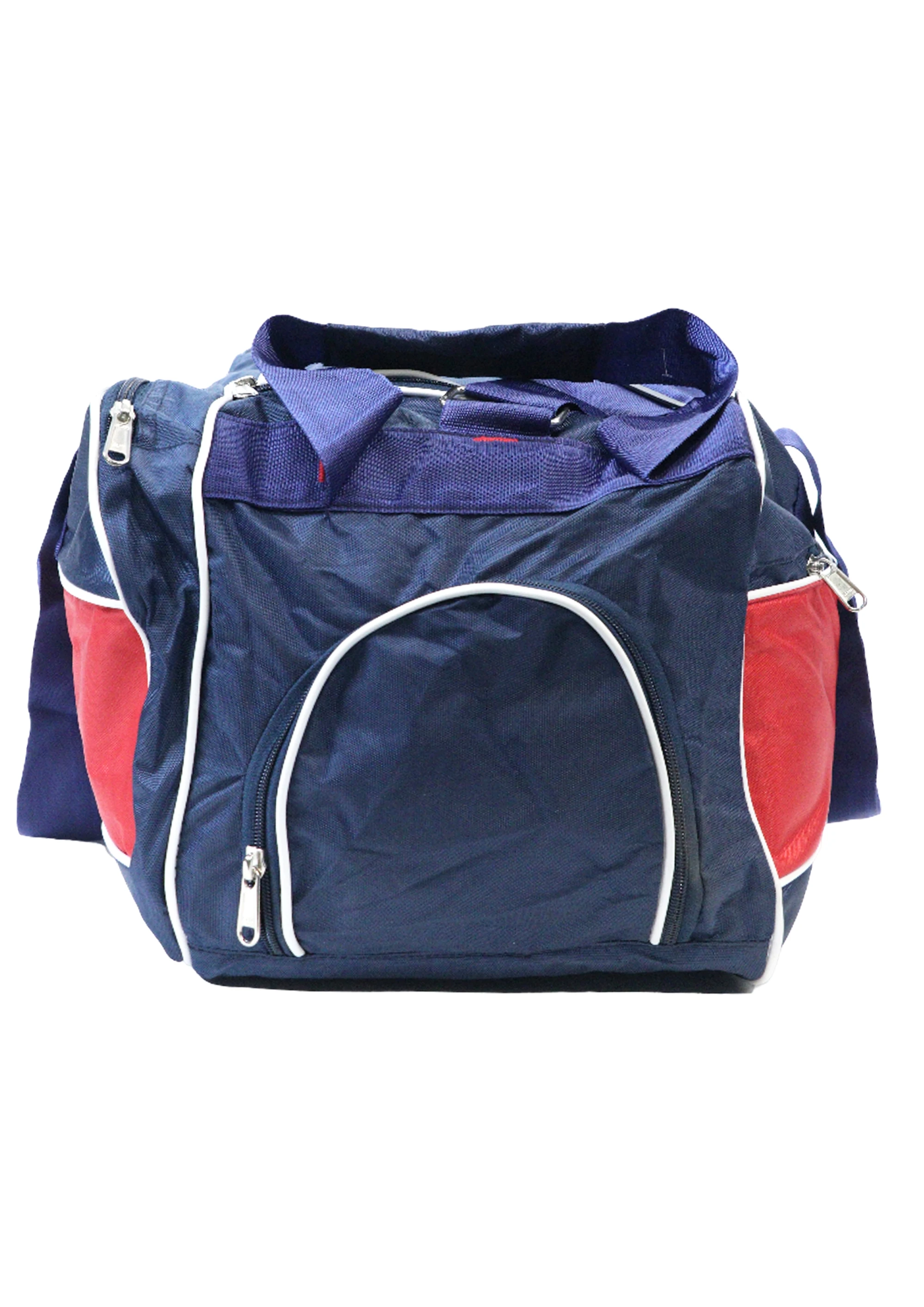 Shiv Naresh Navy Blue Red Trolley Duffle Bag