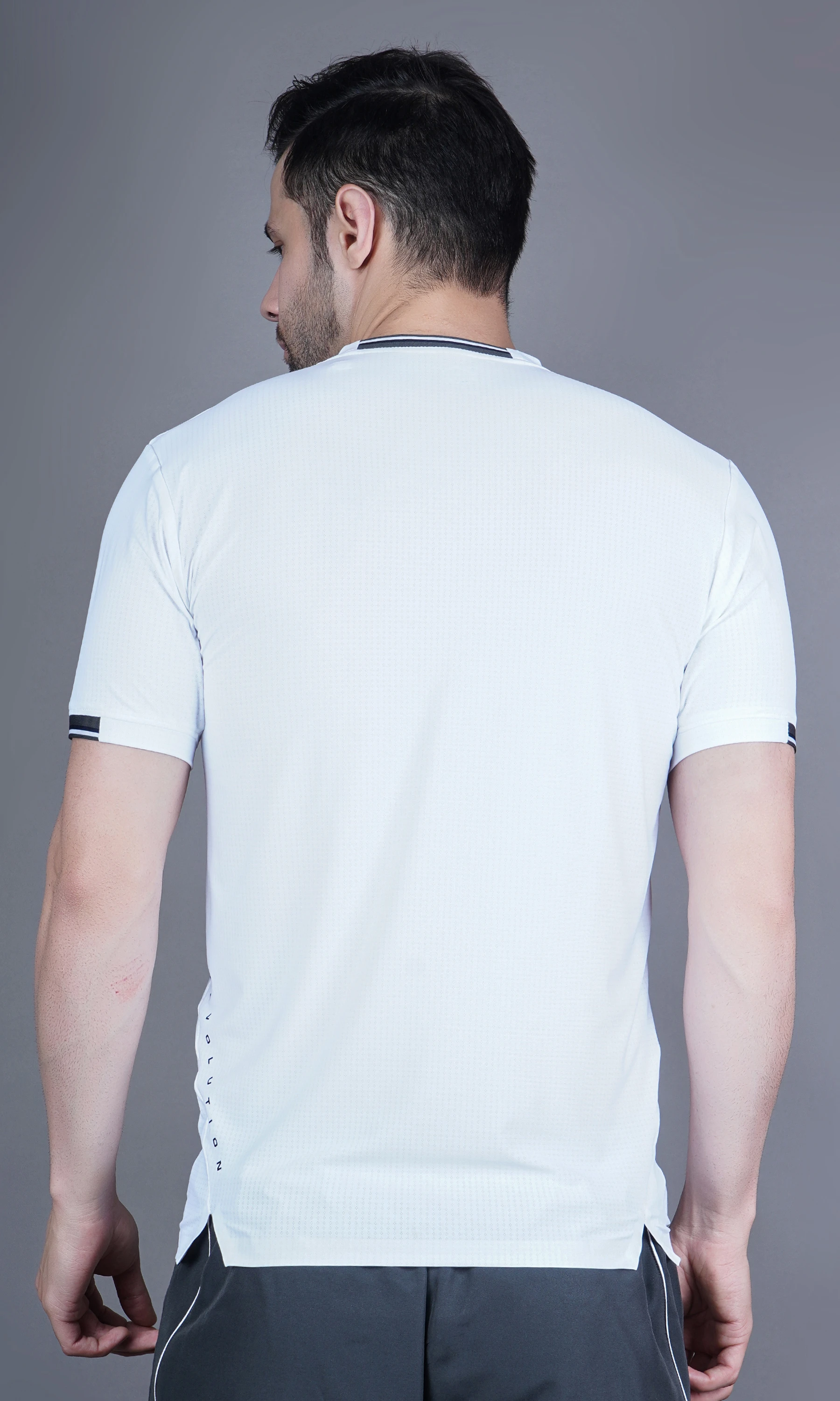 Round Neck T-Shirt White by Shiv Naresh