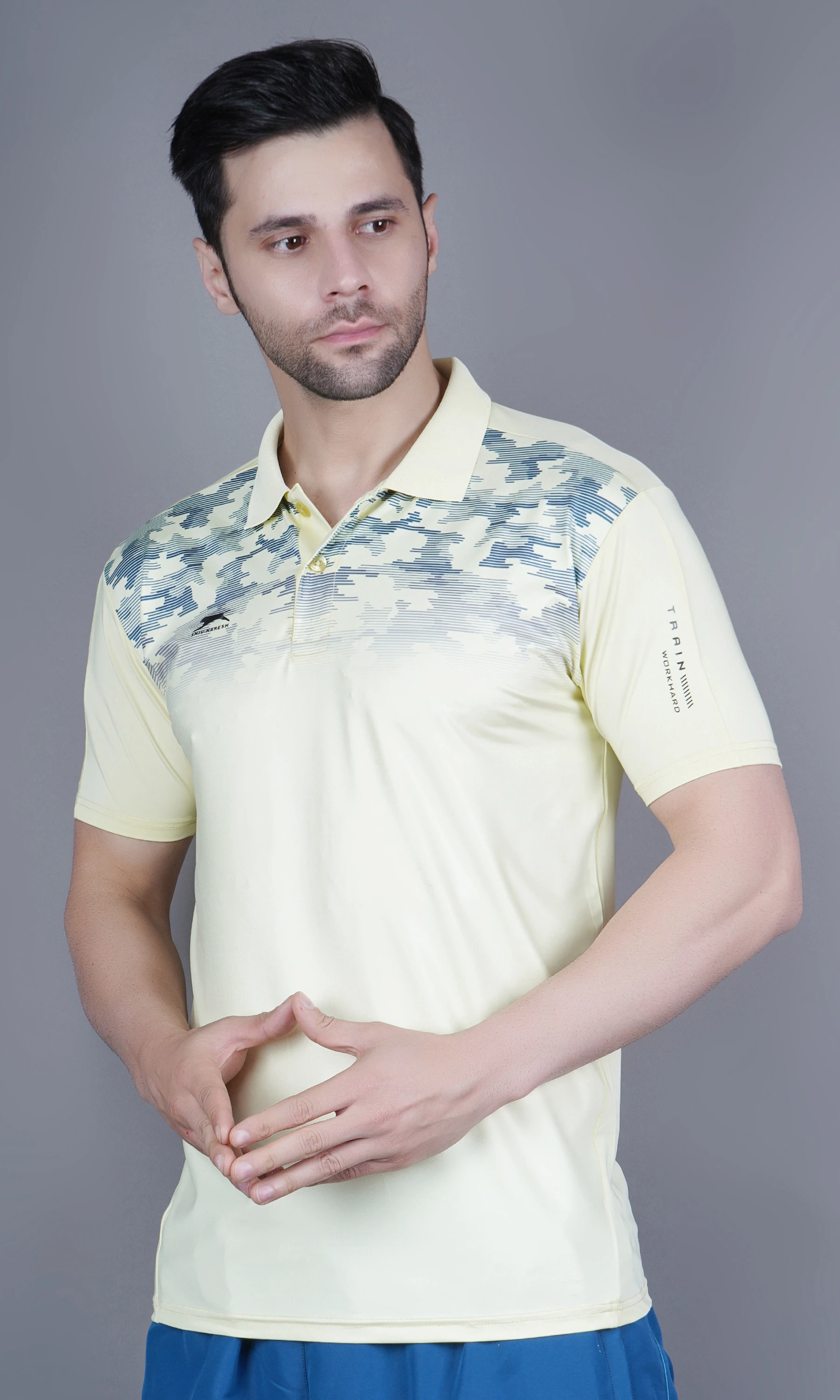 smart fit t shirt yellow