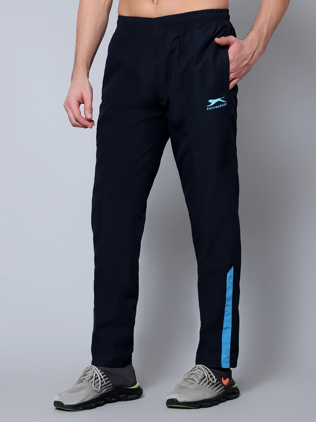 Shiv Naresh Classic Trackpant Navy Blue Cyan for Men