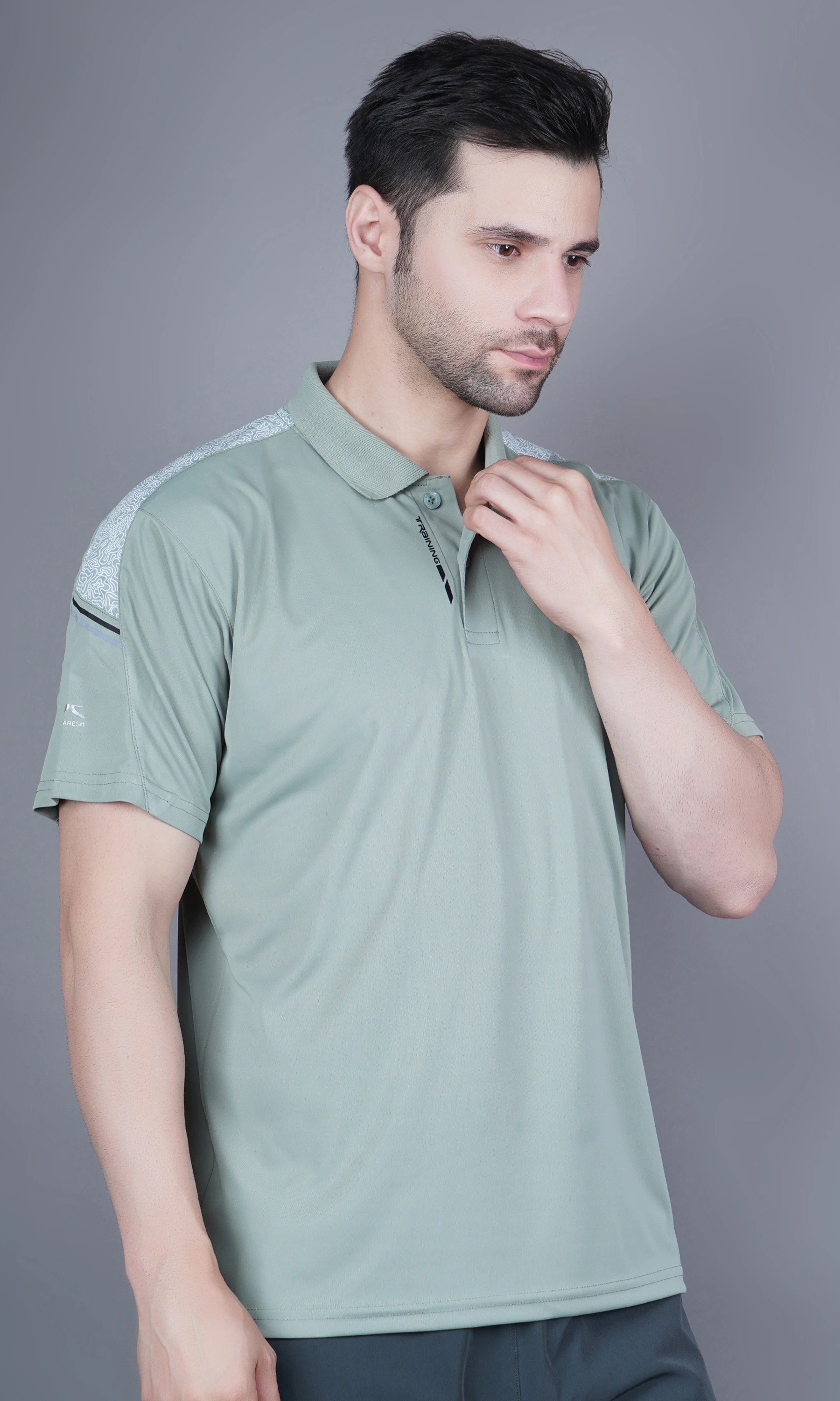 regular fit t shirt green