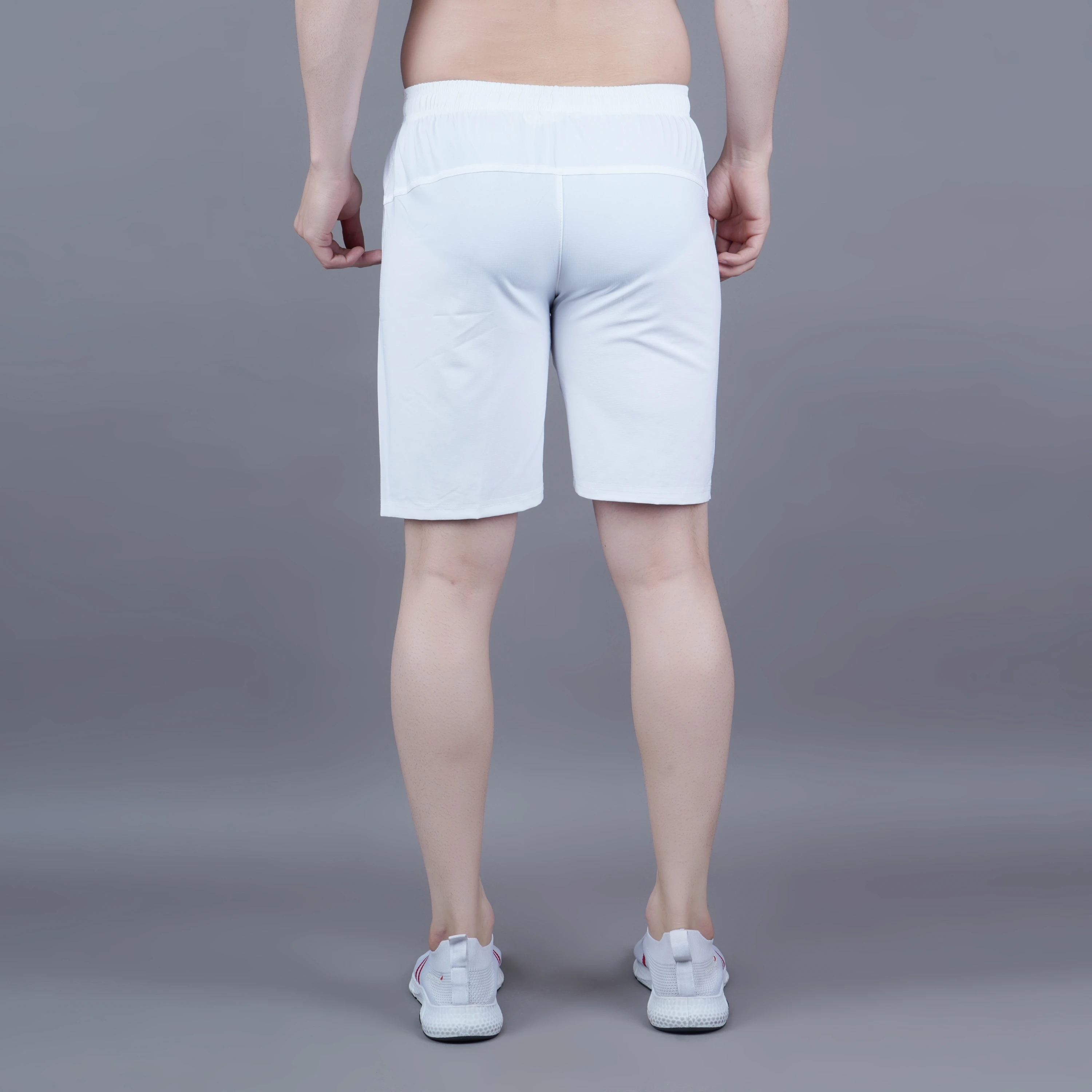Men's white essential training shorts