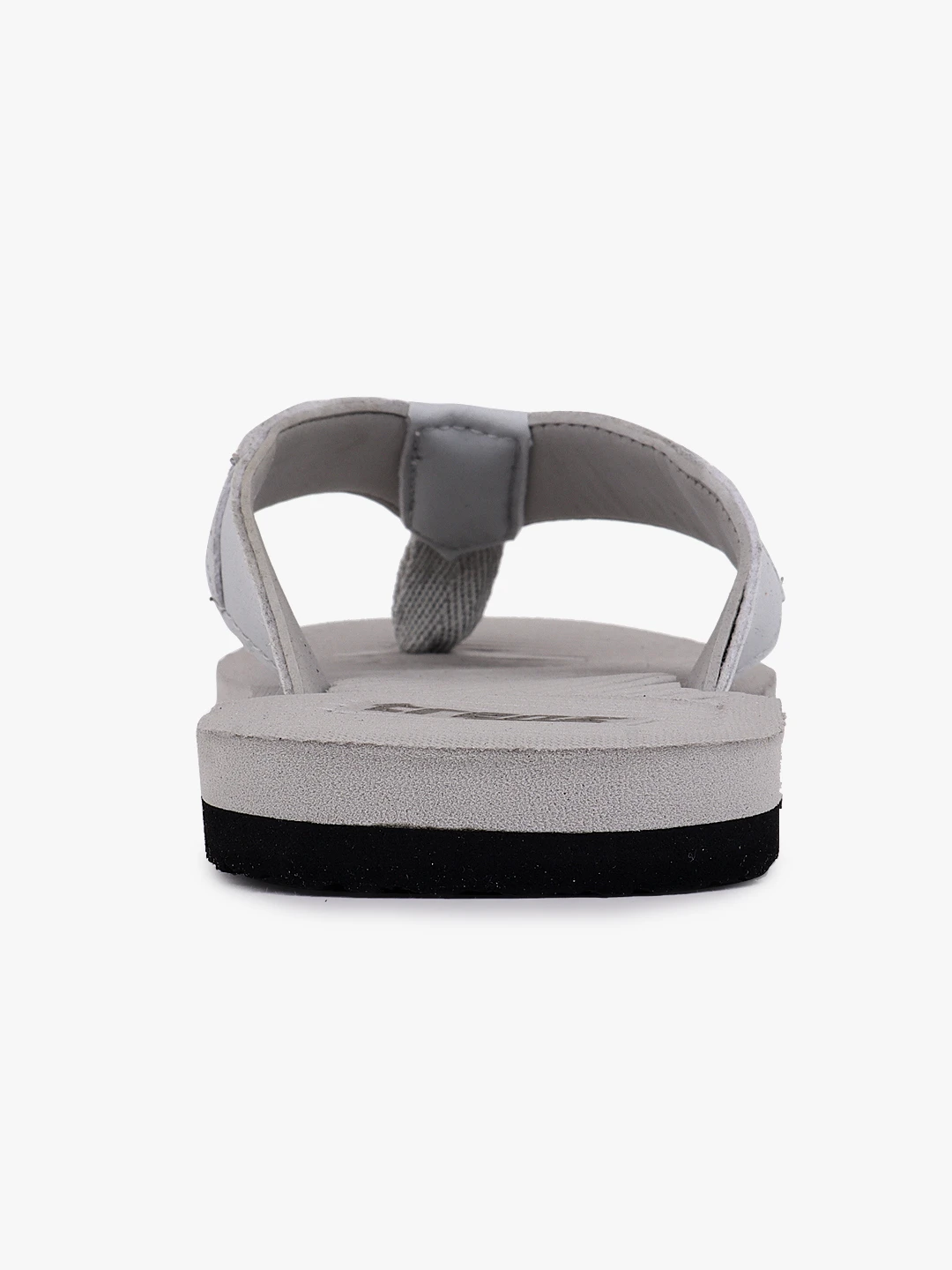 Shivnaresh Light grey slip-on slippers for men