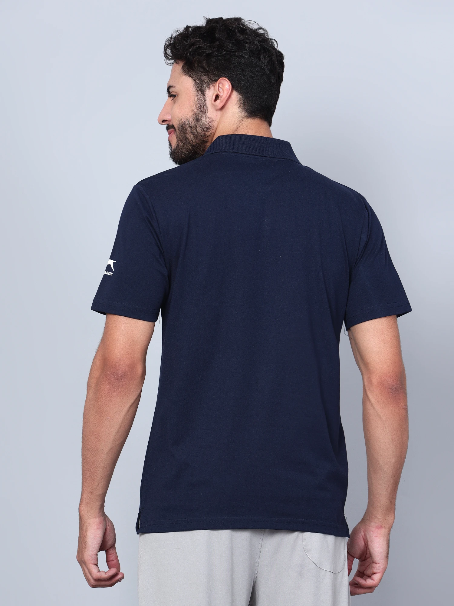 Navy Blue Polo T-Shirt for Men Regular Fit Sportswear India