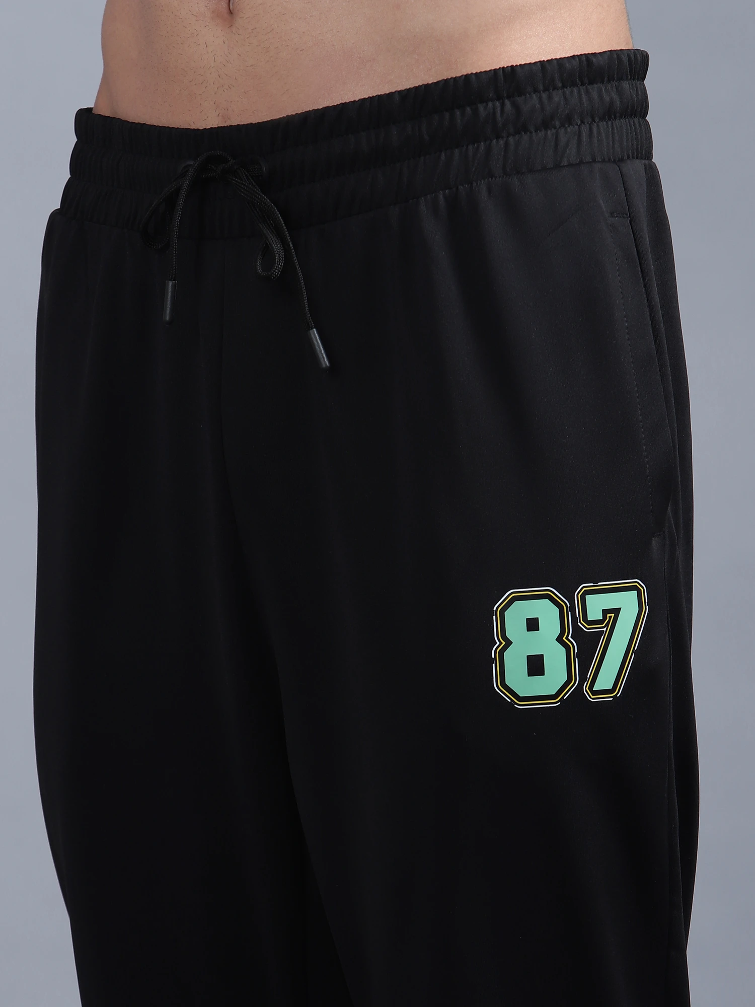 Shiv Naresh Smart Black Track Pants for Men