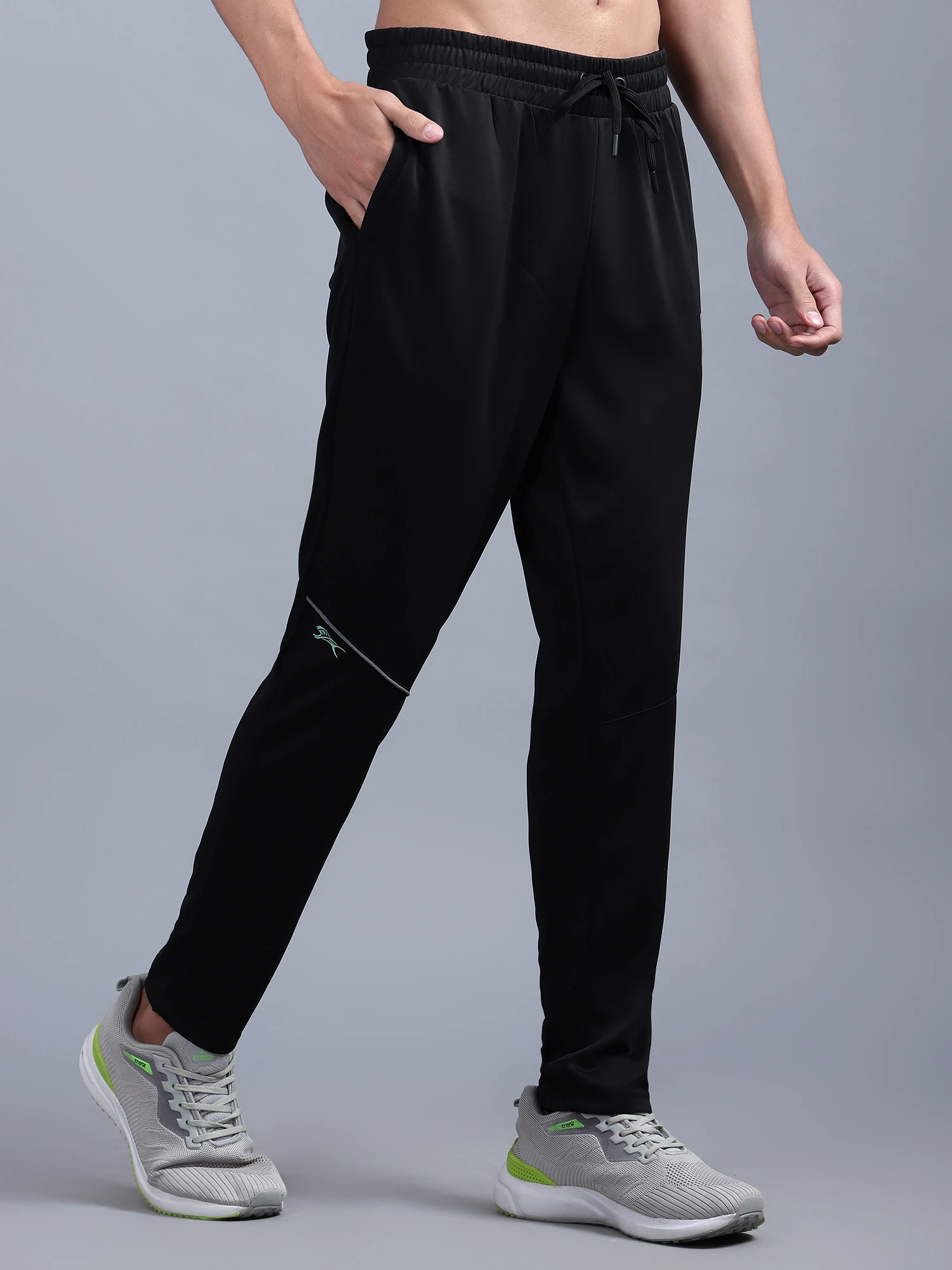 Shiv Naresh Smart Black Track Pants for Men