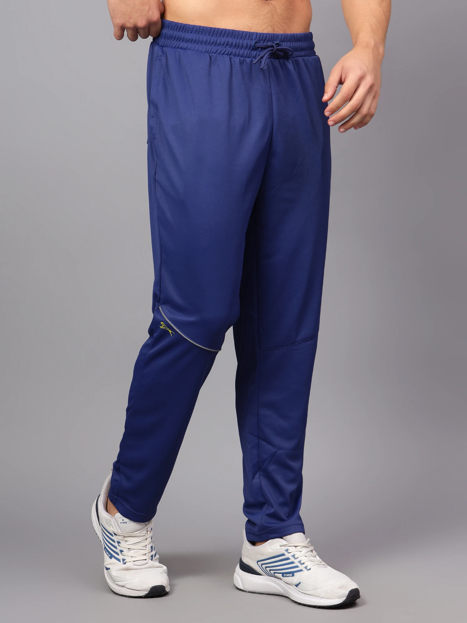 Shiv Naresh Smart Navy Blue Track Pants for Men