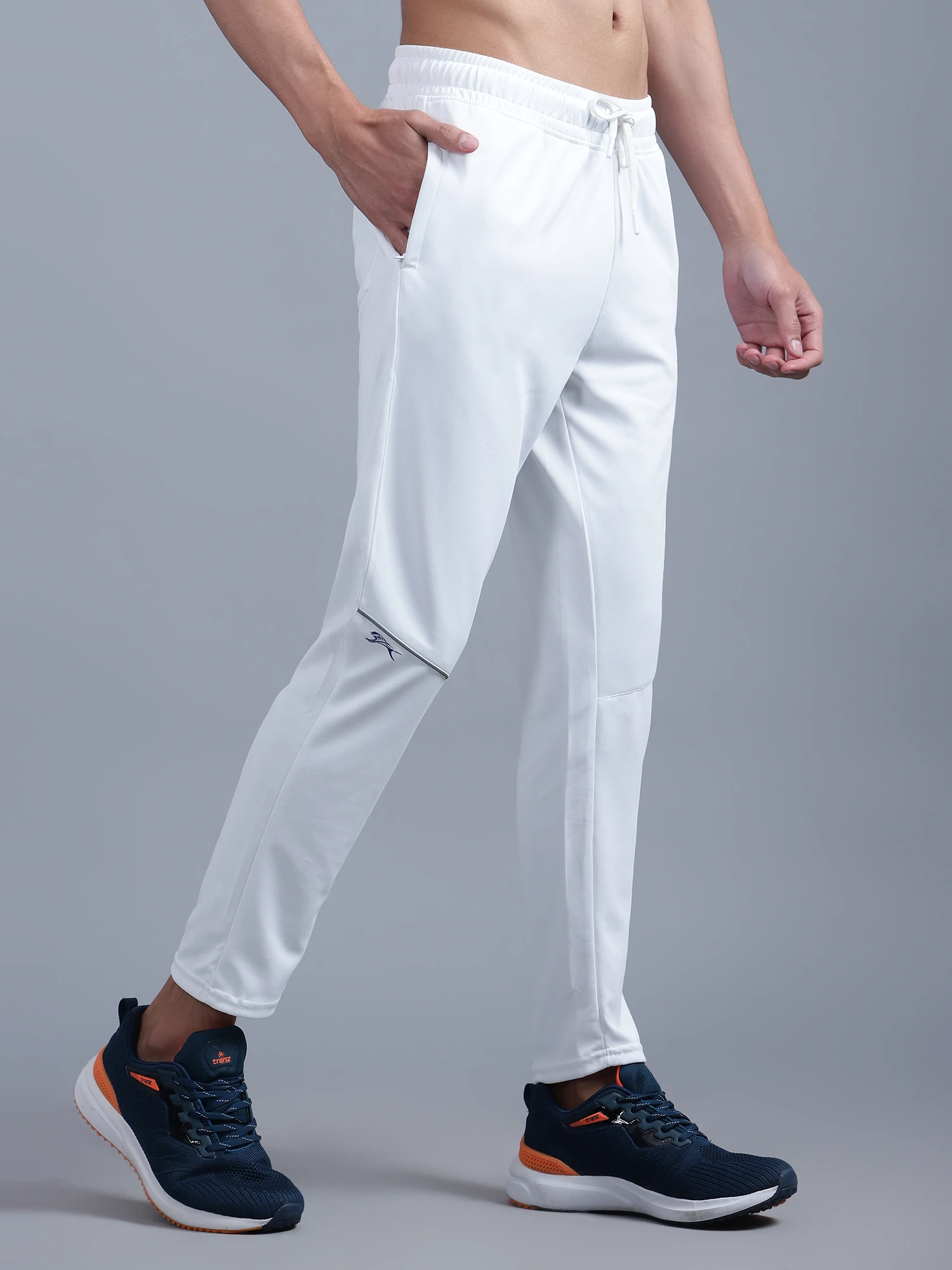 Shiv Naresh Smart Track Pants White for Men