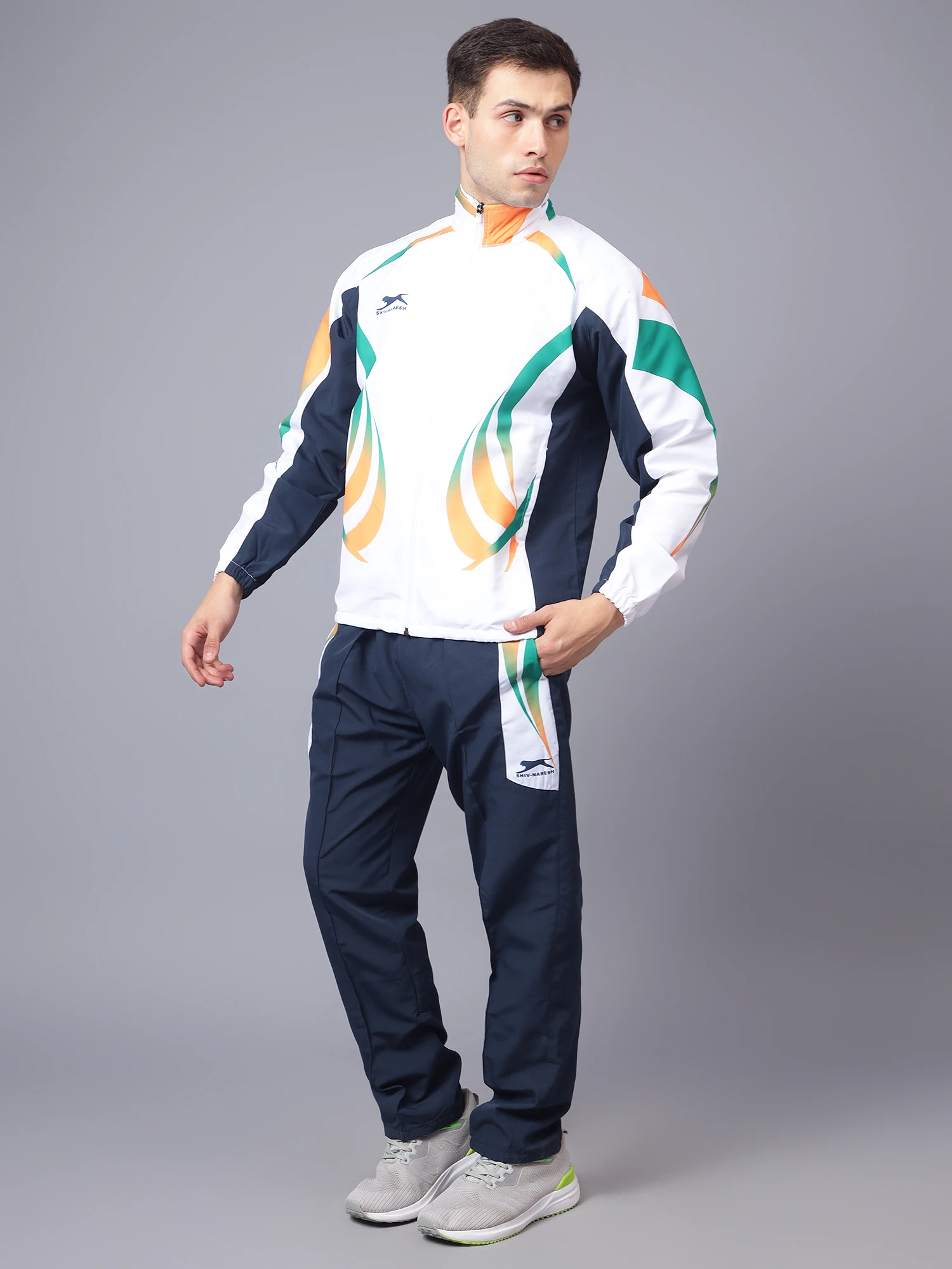 Shiv Naresh Sublimated Printed Tricolor Track Suit for men