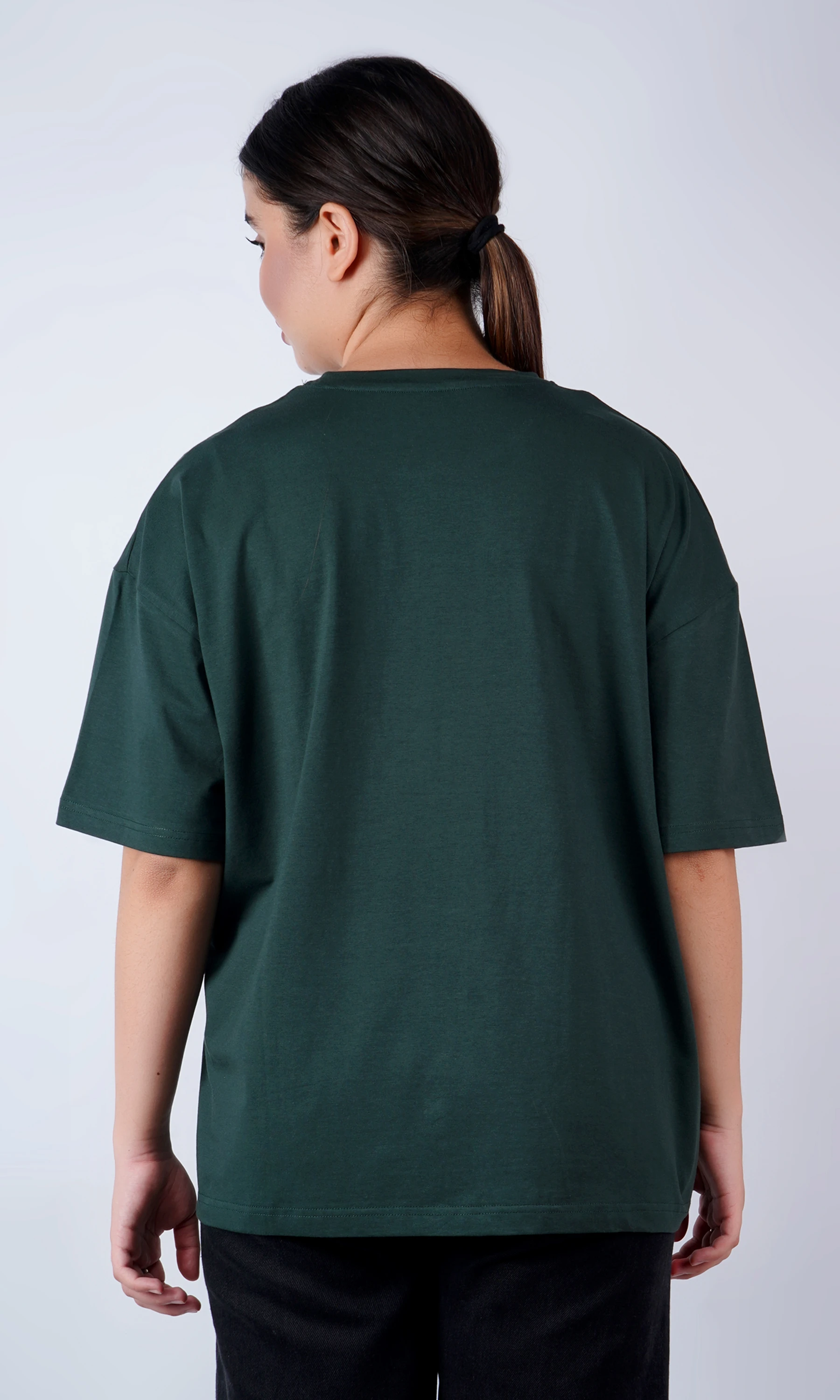 Unisex Bottle Green Oversized T-Shirt – Shiv Naresh